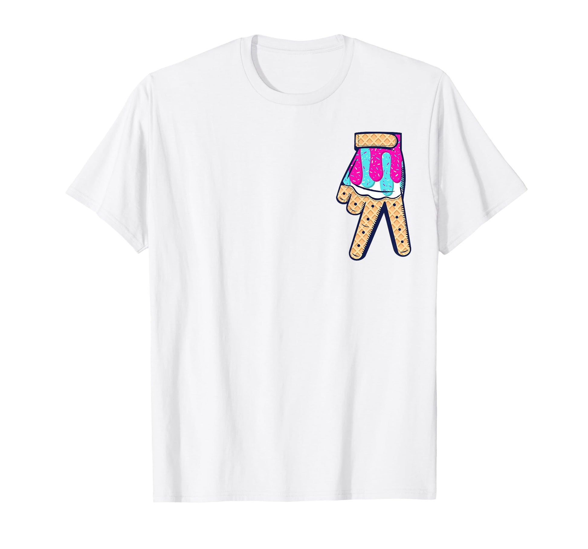 Baseball Ice Cream Drip Home Plate T-Shirt - Minimalist Print Men Women - T-Shirt, Sweatshirt, Hoodie