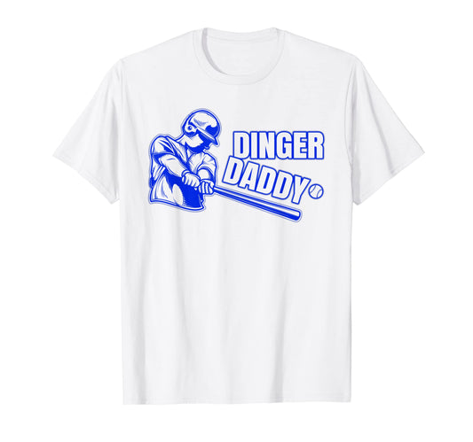 Baseball Dinger Daddy Homerun Bat T-Shirt - Custom Art Print Men Women - T-Shirt, Sweatshirt, Hoodie