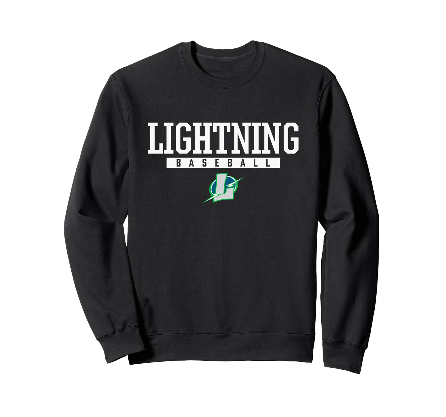 Lapeer Lightning Logo Baseball Hs Sweatshirt - Trendy Graphic Men Women - T-Shirt, Sweatshirt, Hoodie