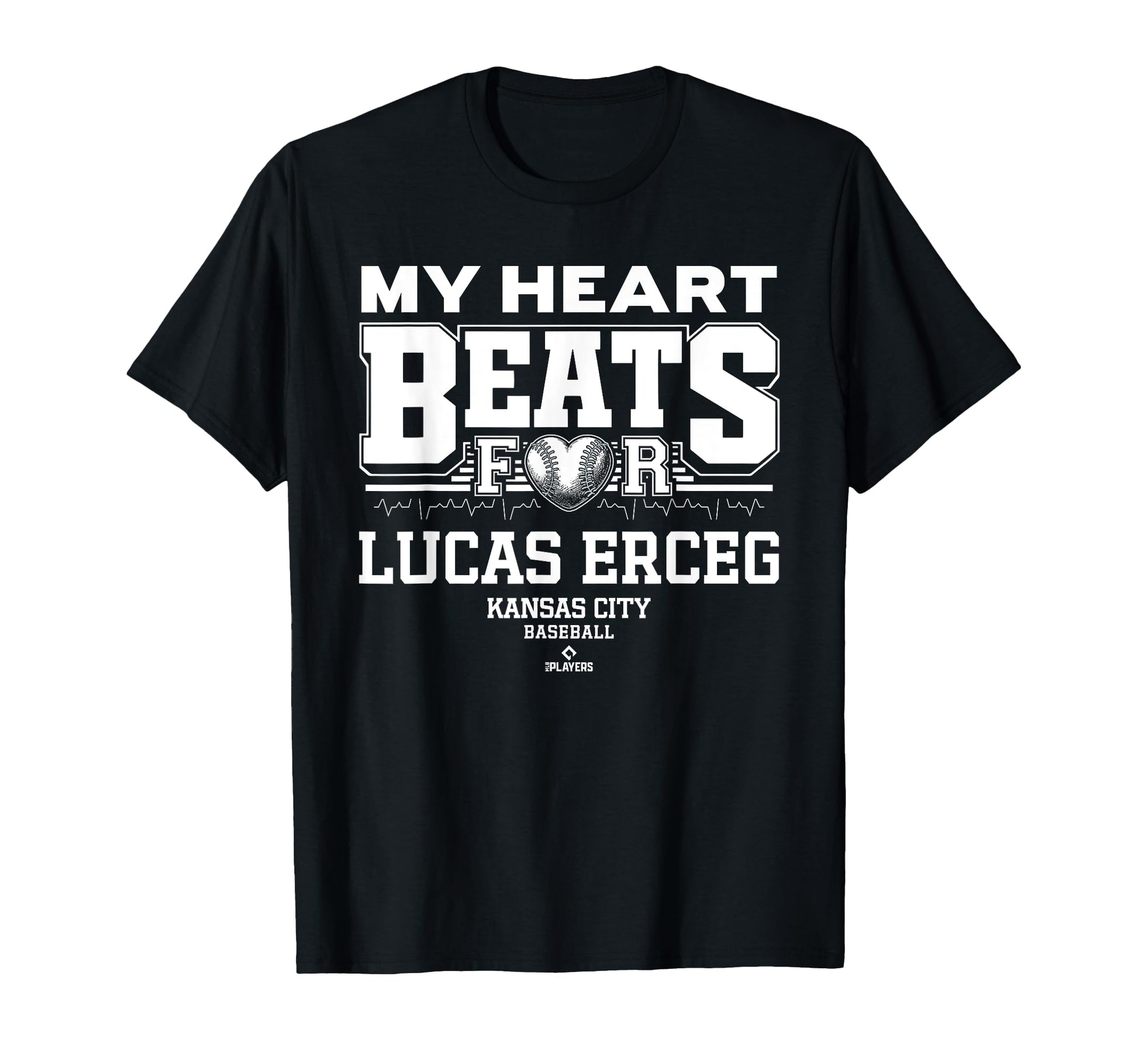 My Heart Beats Lucas Erceg Kansas T-Shirt - Fun Novelty Design for Adults - T-Shirt, Sweatshirt, Hoodie