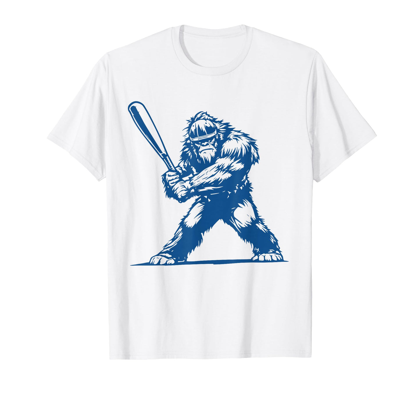 Funny Sasquatch Baseball Lover T-Shirt - Minimalist Print for Adults - T-Shirt, Sweatshirt, Hoodie