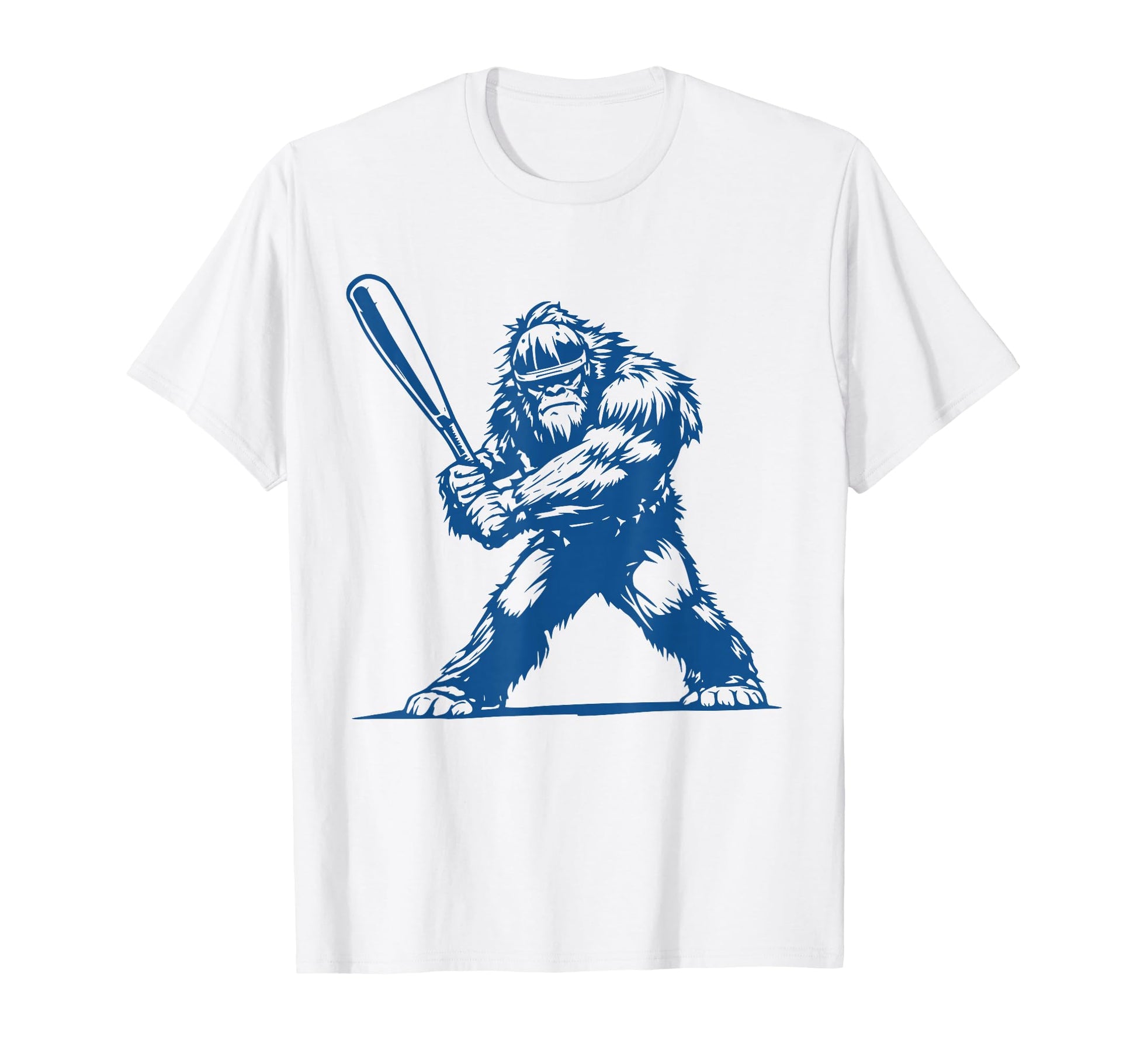 Funny Sasquatch Baseball Lover T-Shirt - Minimalist Print for Adults - T-Shirt, Sweatshirt, Hoodie