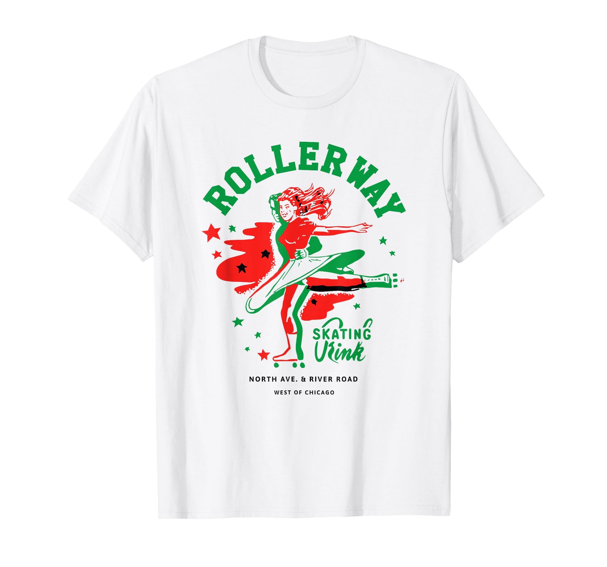 Rollerway Chicago Il Roller Rink T-Shirt - Custom Art Print Unisex - T-Shirt, Sweatshirt, Hoodie