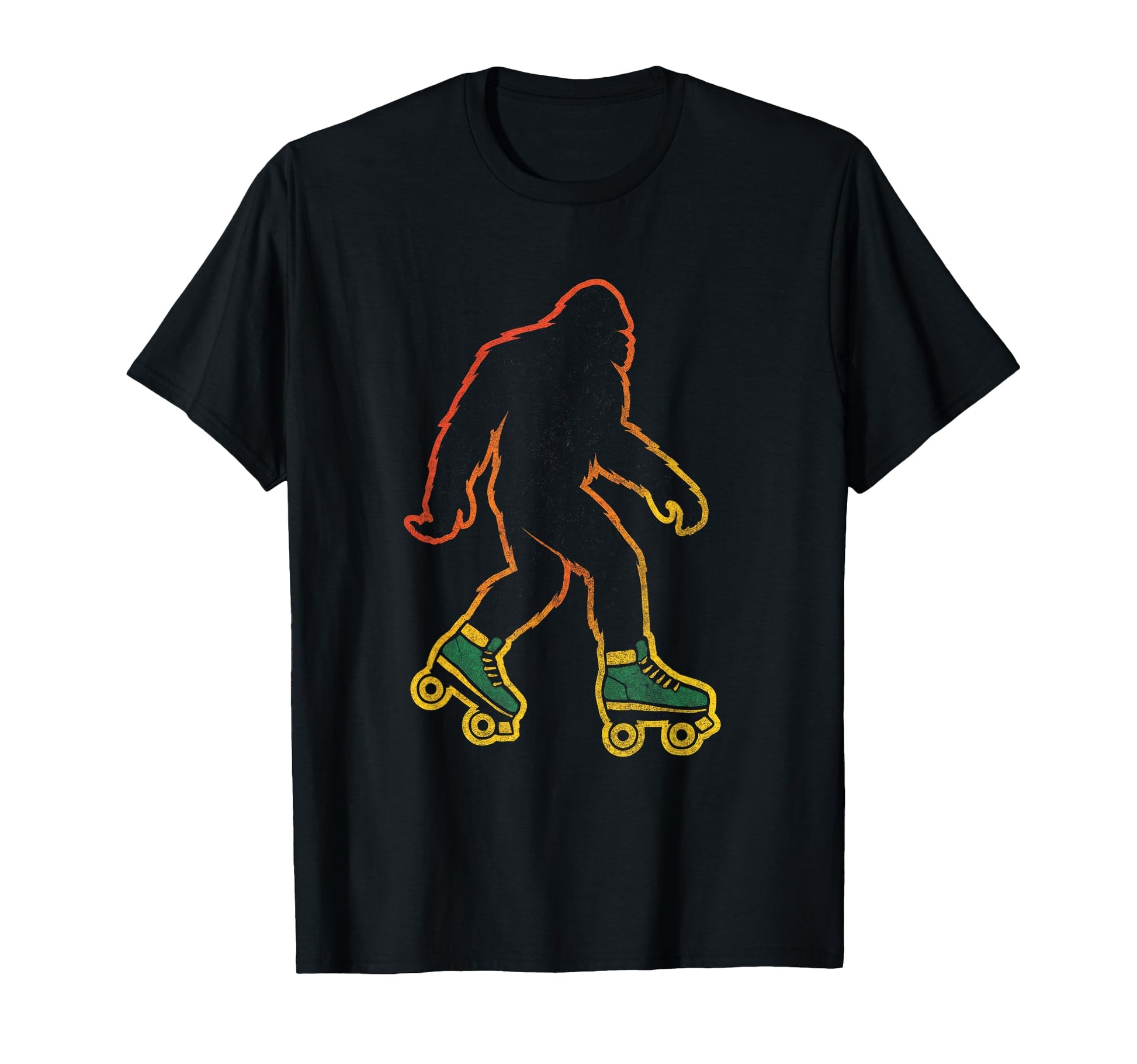 Skating Bigfoot Roller Skates T-Shirt - Fun Novelty Design Unisex - T-Shirt, Sweatshirt, Hoodie
