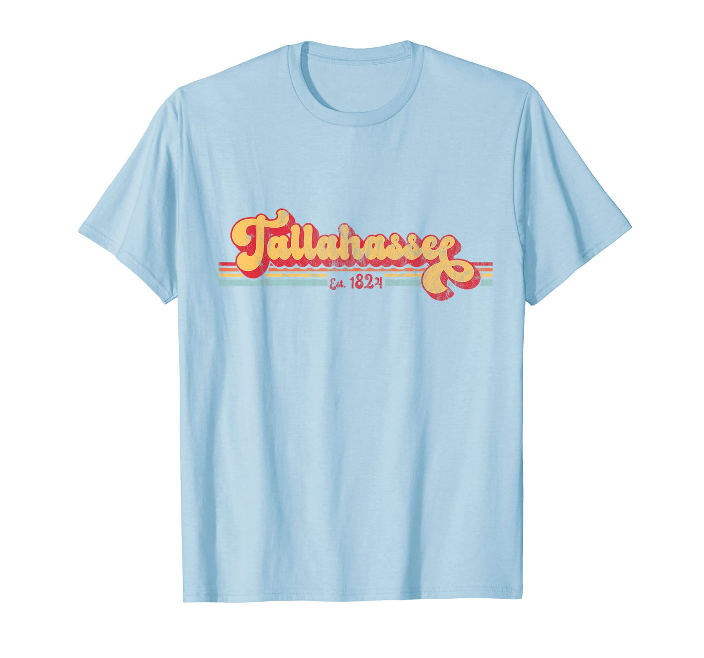 Tallahassee Stripes 70S 80S Florida T-Shirt - Novelty Apparel Men Women - T-Shirt, Sweatshirt, Hoodie