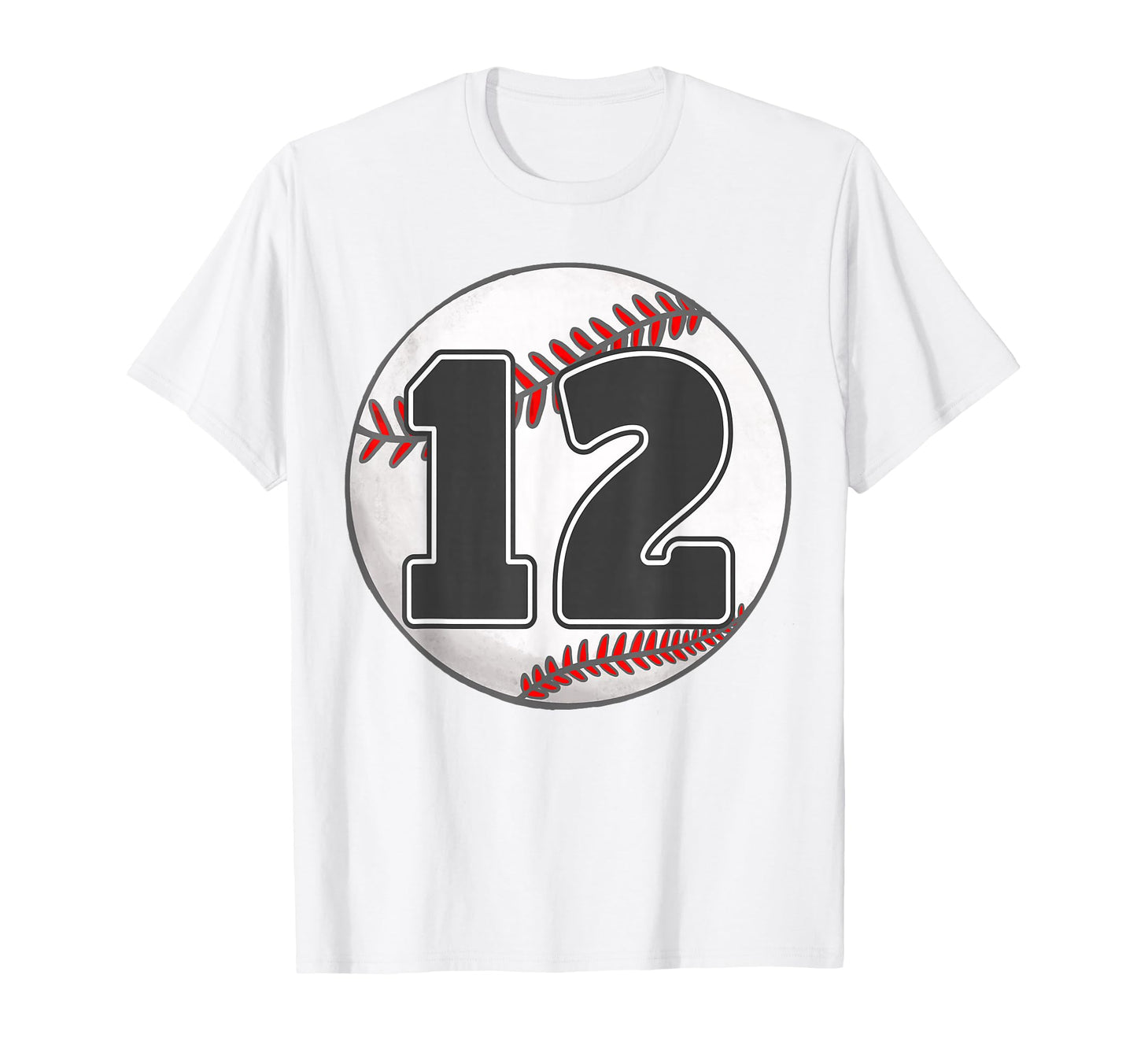 Birthday 12 Baseball 12Th Birthday T-Shirt - Aesthetic Graphic Unisex - T-Shirt, Sweatshirt, Hoodie