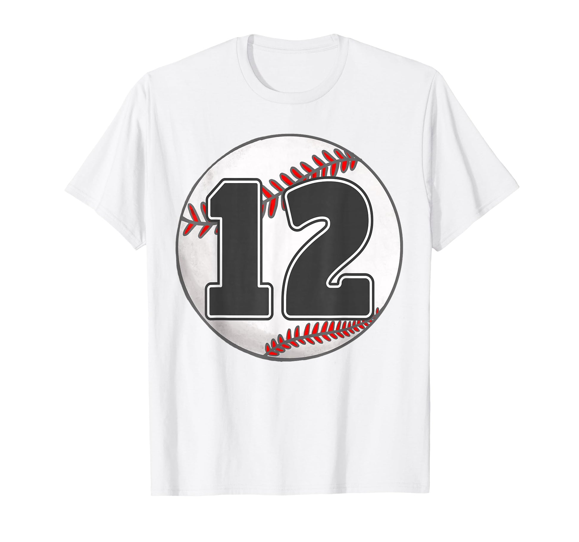 Birthday 12 Baseball 12Th Birthday T-Shirt - Aesthetic Graphic Unisex - T-Shirt, Sweatshirt, Hoodie