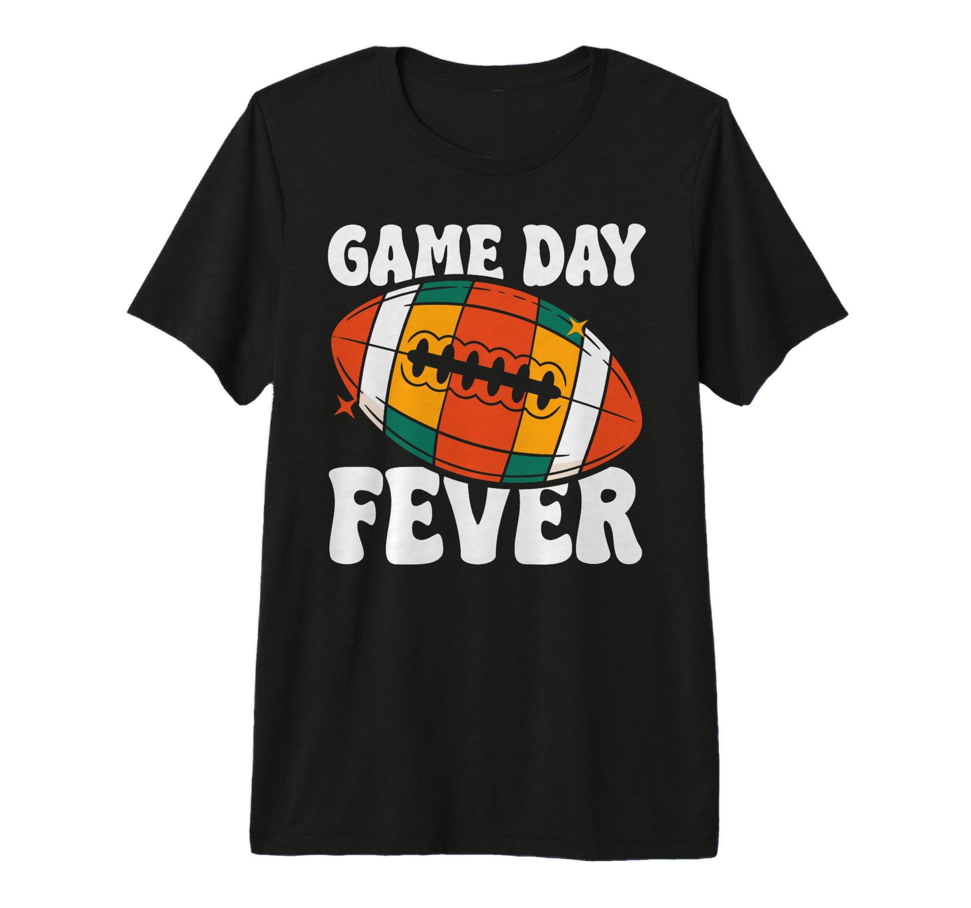 Game Day Fever 80S Disco Football T-Shirt - Minimalist Print for Adults - T-Shirt, Sweatshirt, Hoodie