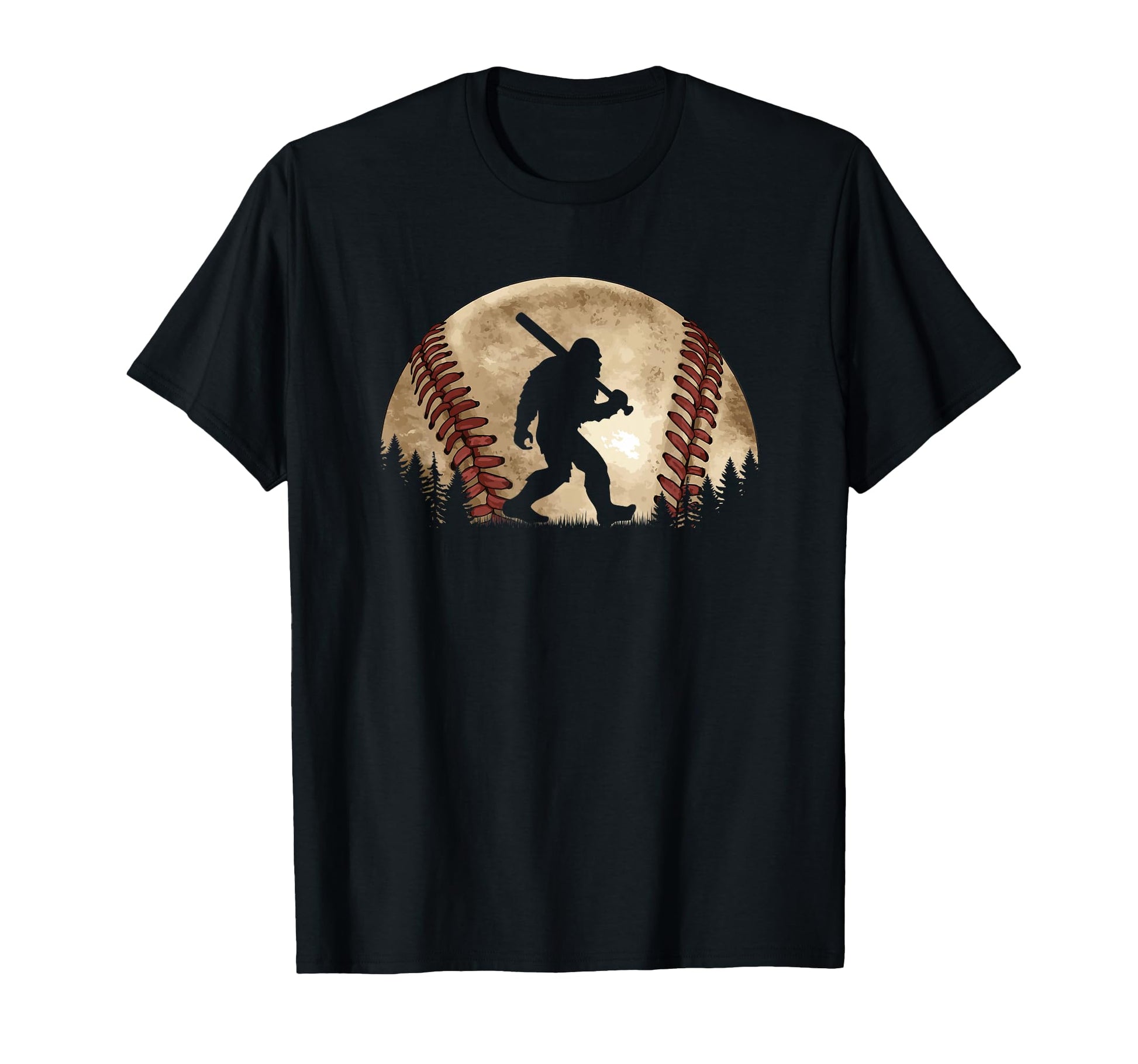Funny Bigfoot Baseball Sasquatch T-Shirt - Unique Graphic Men Women - T-Shirt, Sweatshirt, Hoodie
