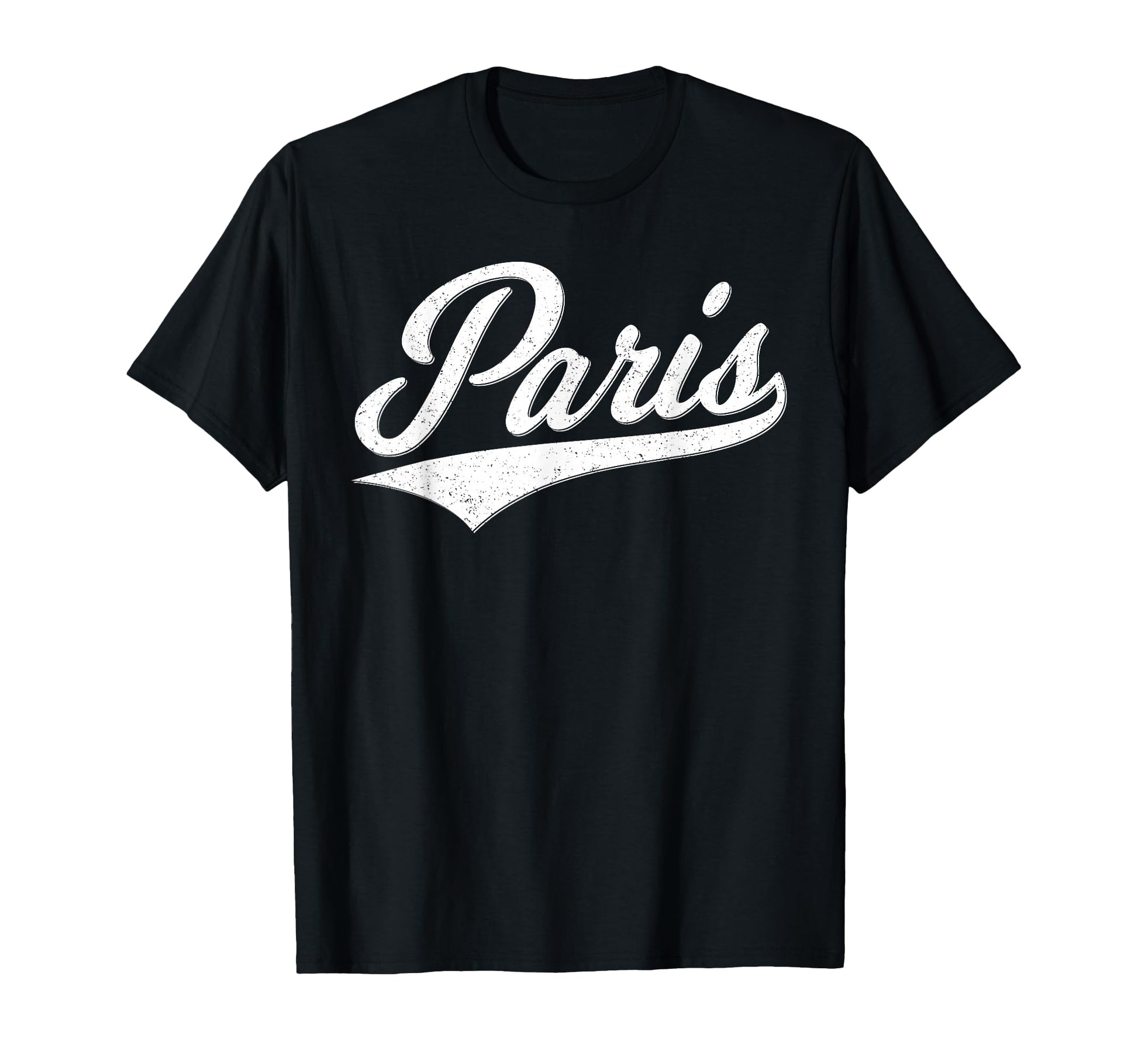 Paris France Varsity Script T-Shirt - Casual Everyday Wear for Adults - T-Shirt, Sweatshirt, Hoodie