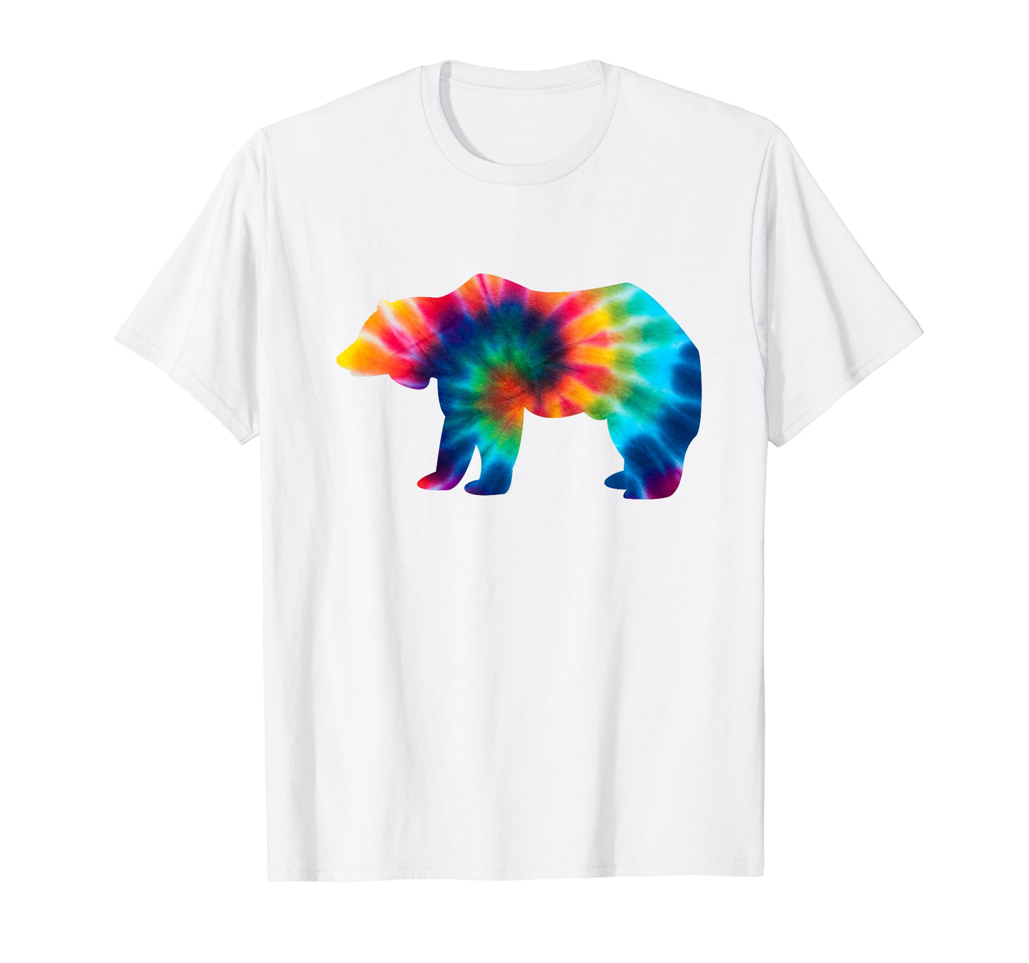 Funny Bear Tie Dye Psychedelic T-Shirt - Aesthetic Graphic Men Women - T-Shirt, Sweatshirt, Hoodie