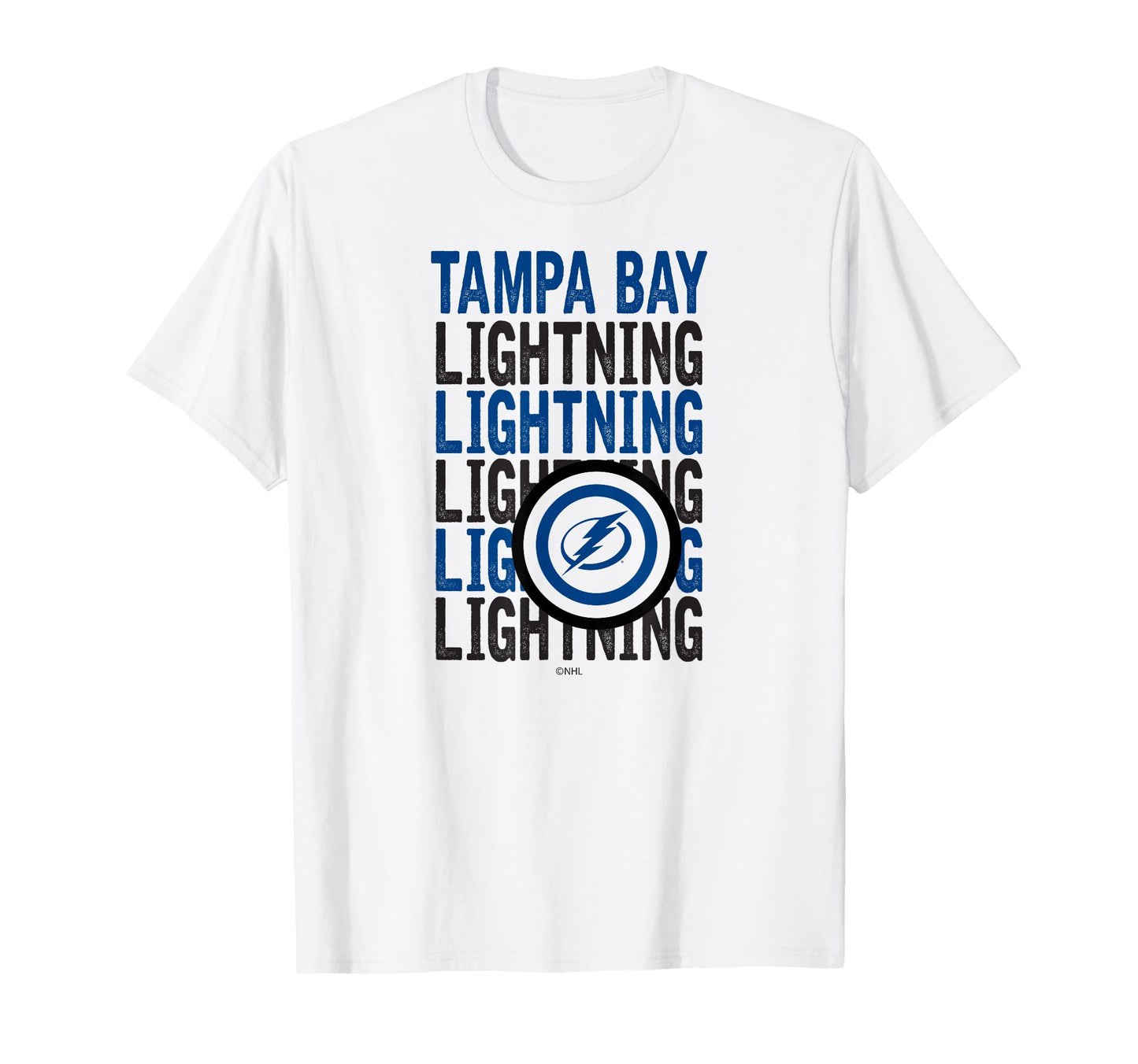 Tampa Bay Lightning Repeat White T-Shirt - Casual Everyday Wear Men Women - T-Shirt, Sweatshirt, Hoodie