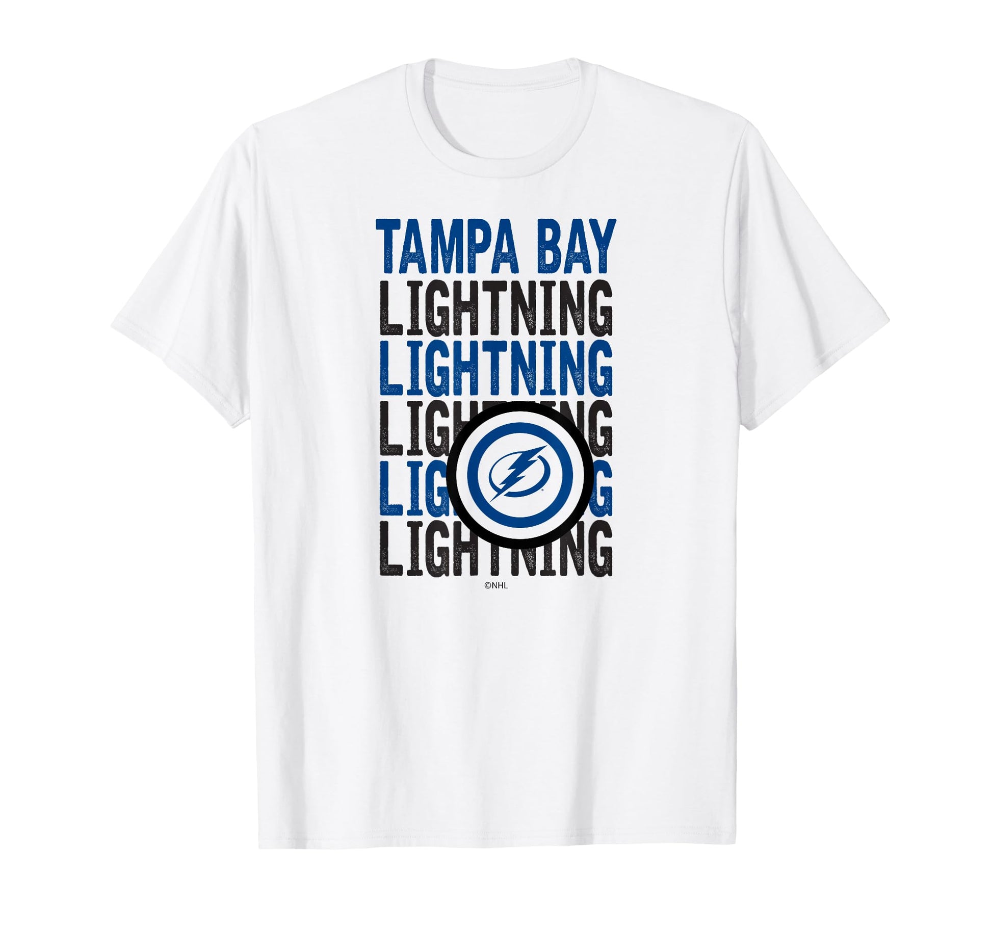 Tampa Bay Lightning Repeat White T-Shirt - Casual Everyday Wear Men Women - T-Shirt, Sweatshirt, Hoodie