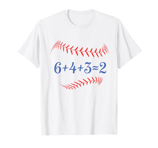 6 4 3 2 Double Baseball Positions T-Shirt - Novelty Apparel Men Women - T-Shirt, Sweatshirt, Hoodie