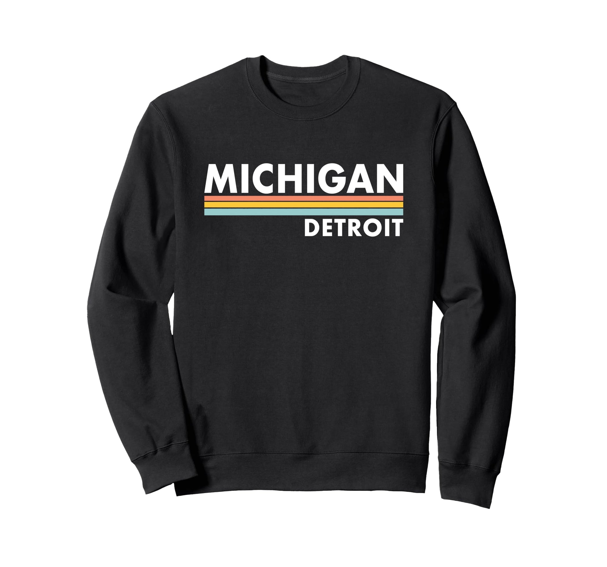 Michigan Detroit Stripes Sweatshirt - Graphic Print for Adults - T-Shirt, Sweatshirt, Hoodie