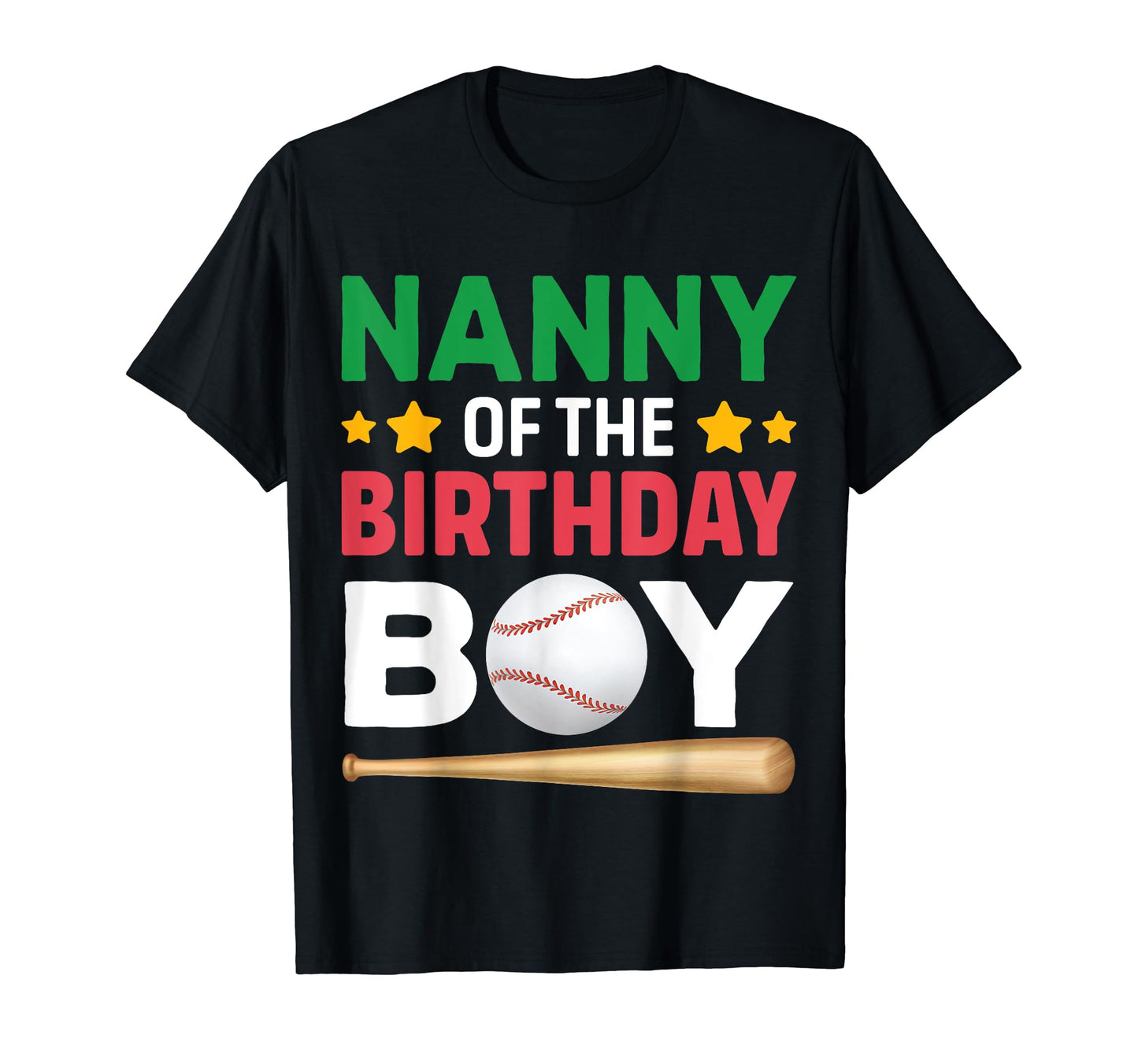 Nanny Birthday Baseball Bday Party T-Shirt - Novelty Apparel Unisex - T-Shirt, Sweatshirt, Hoodie