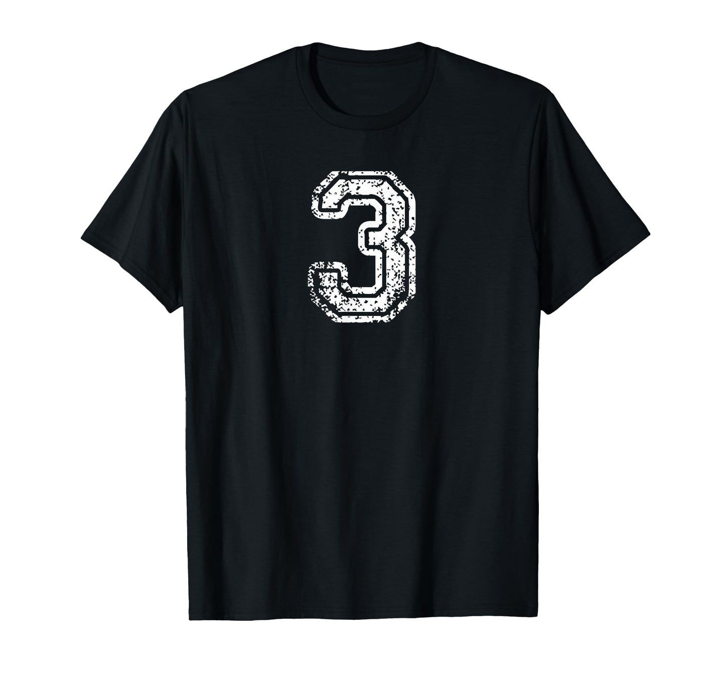Number 3 Baseball Football Soccer T-Shirt - Aesthetic Graphic for Adults - T-Shirt, Sweatshirt, Hoodie