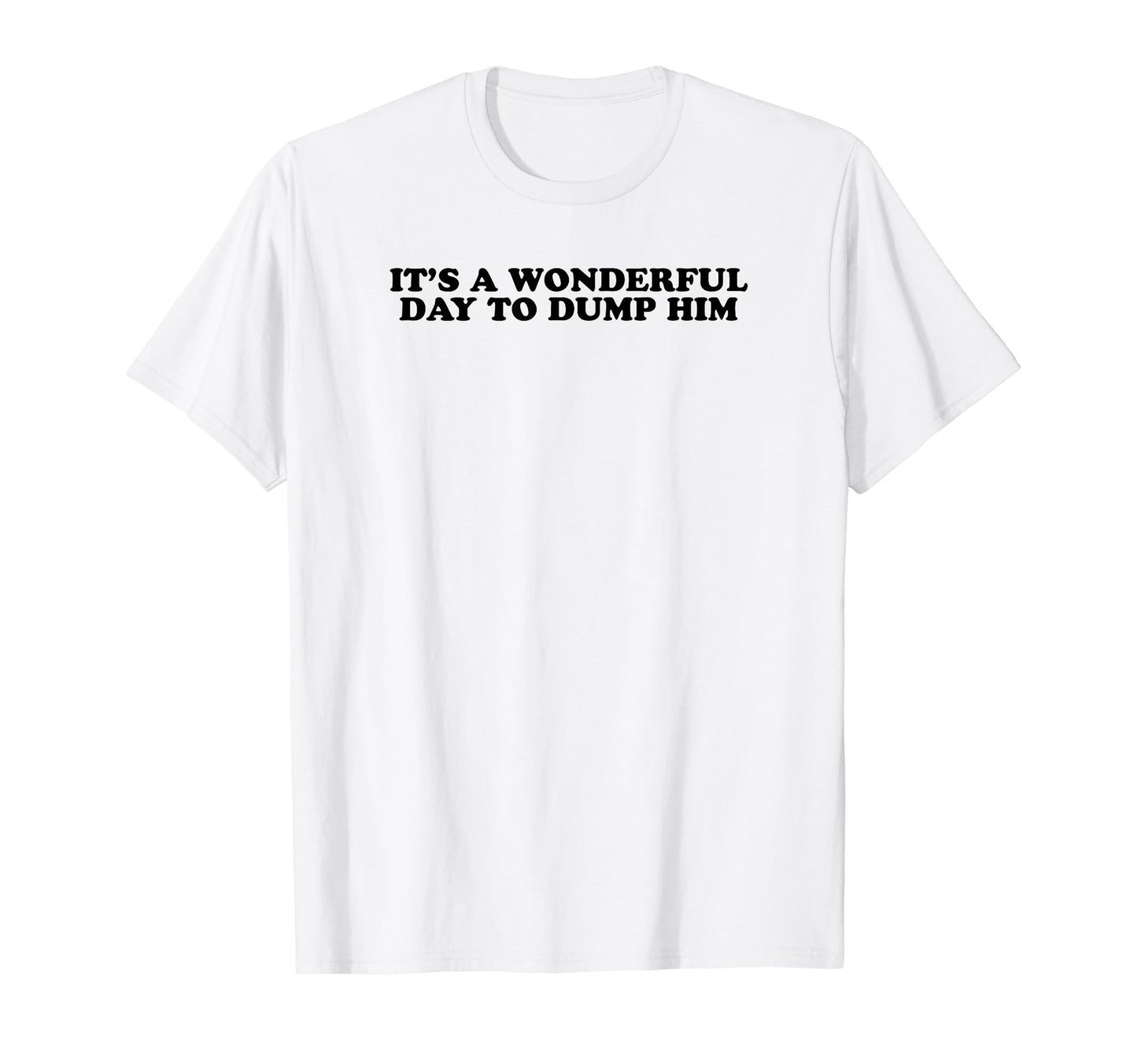 Its Wonderful Day To Dump Him Y2K T-Shirt - Novelty Apparel for Adults - T-Shirt, Sweatshirt, Hoodie