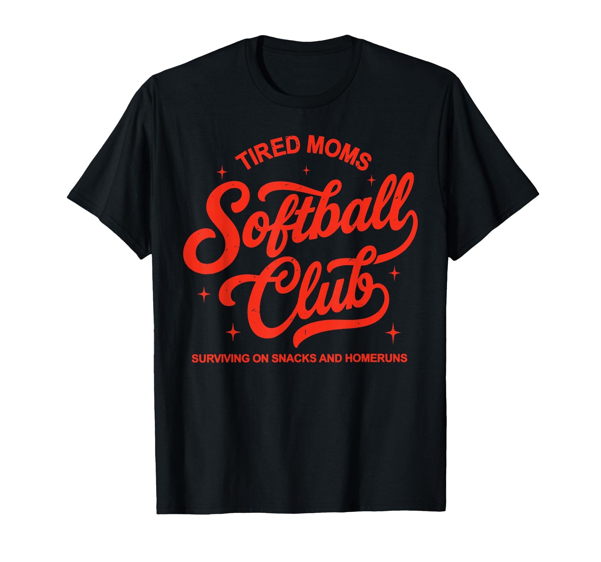 Tired Moms Softball Club Surviving T-Shirt - Aesthetic Graphic Men Women - T-Shirt, Sweatshirt, Hoodie