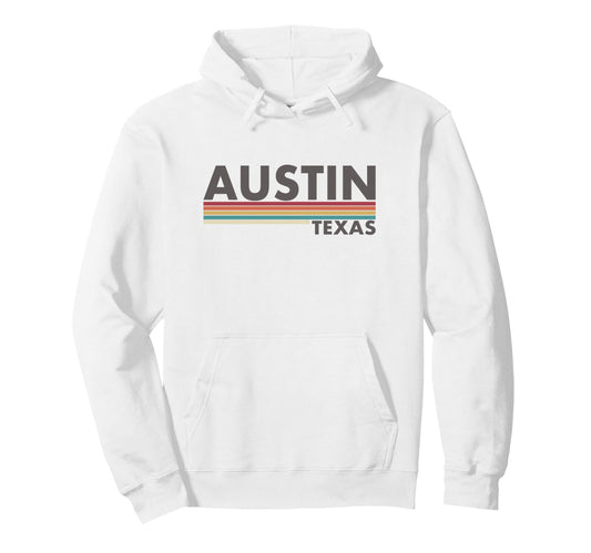 Austin Texas Stripes Hoodie - Streetwear Style Men Women - T-Shirt, Sweatshirt, Hoodie
