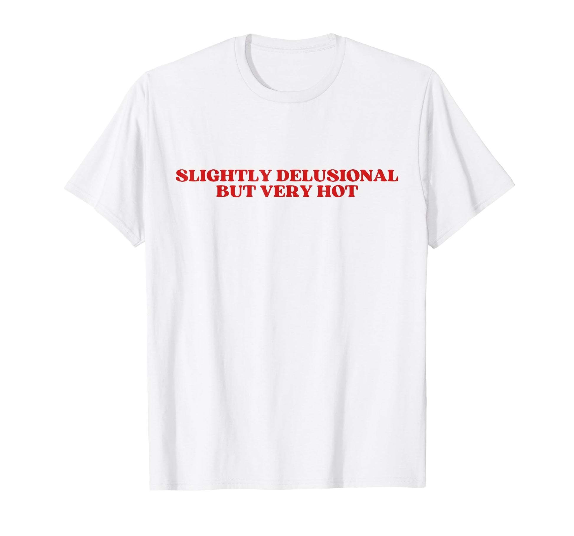 Slightly Delusional But Very Hot Y2K T-Shirt - Custom Art Print Unisex - T-Shirt, Sweatshirt, Hoodie