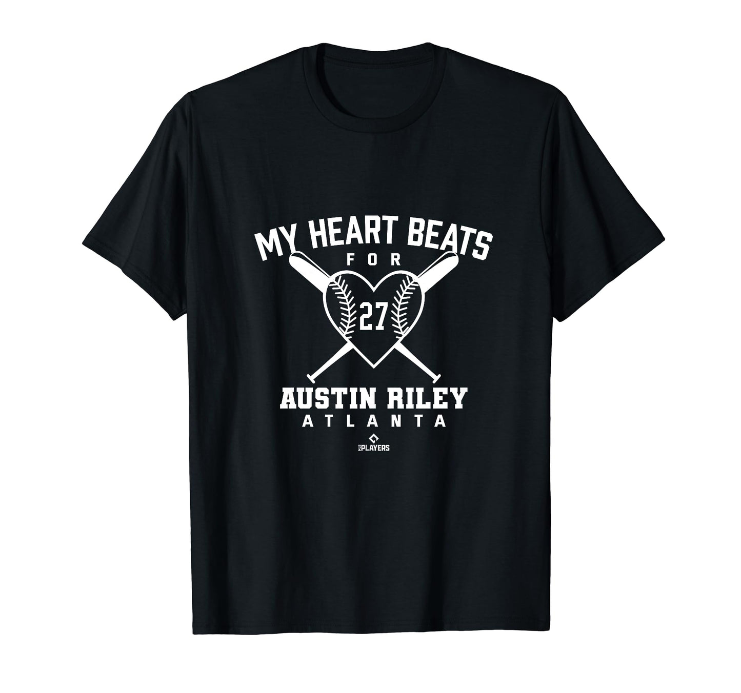 My Heart Beats Austin Riley T-Shirt - Fun Novelty Design for Adults - T-Shirt, Sweatshirt, Hoodie