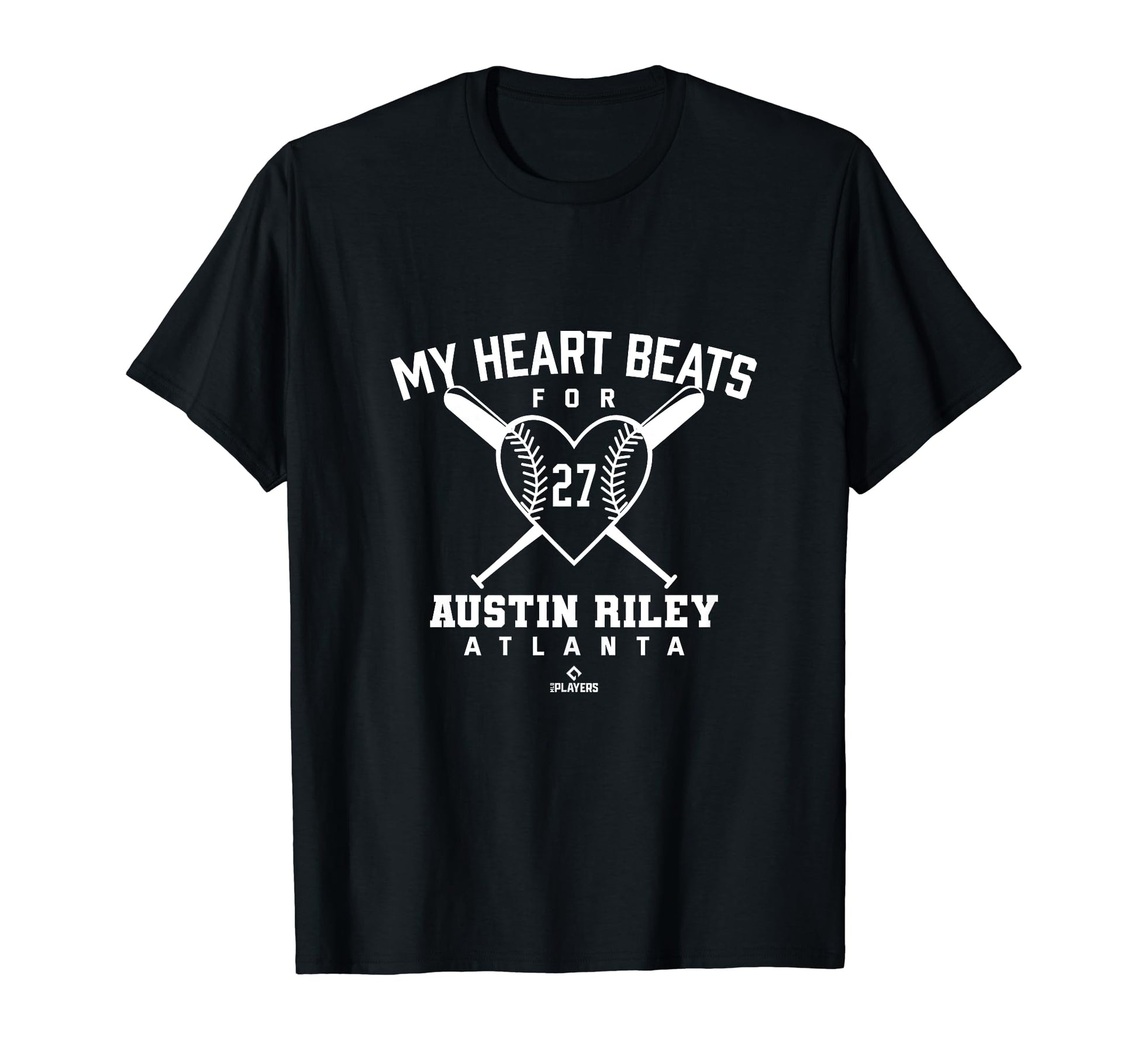 My Heart Beats Austin Riley T-Shirt - Fun Novelty Design for Adults - T-Shirt, Sweatshirt, Hoodie