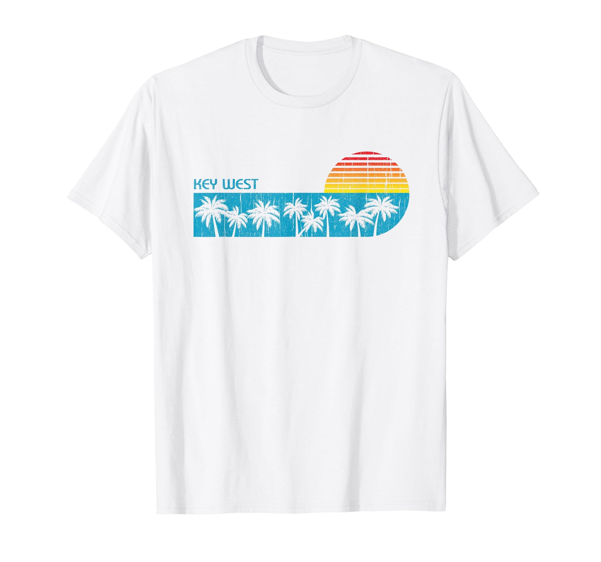 Key West Florida Beach Palm Trees 70 T-Shirt - Custom Art Print for Adults - T-Shirt, Sweatshirt, Hoodie