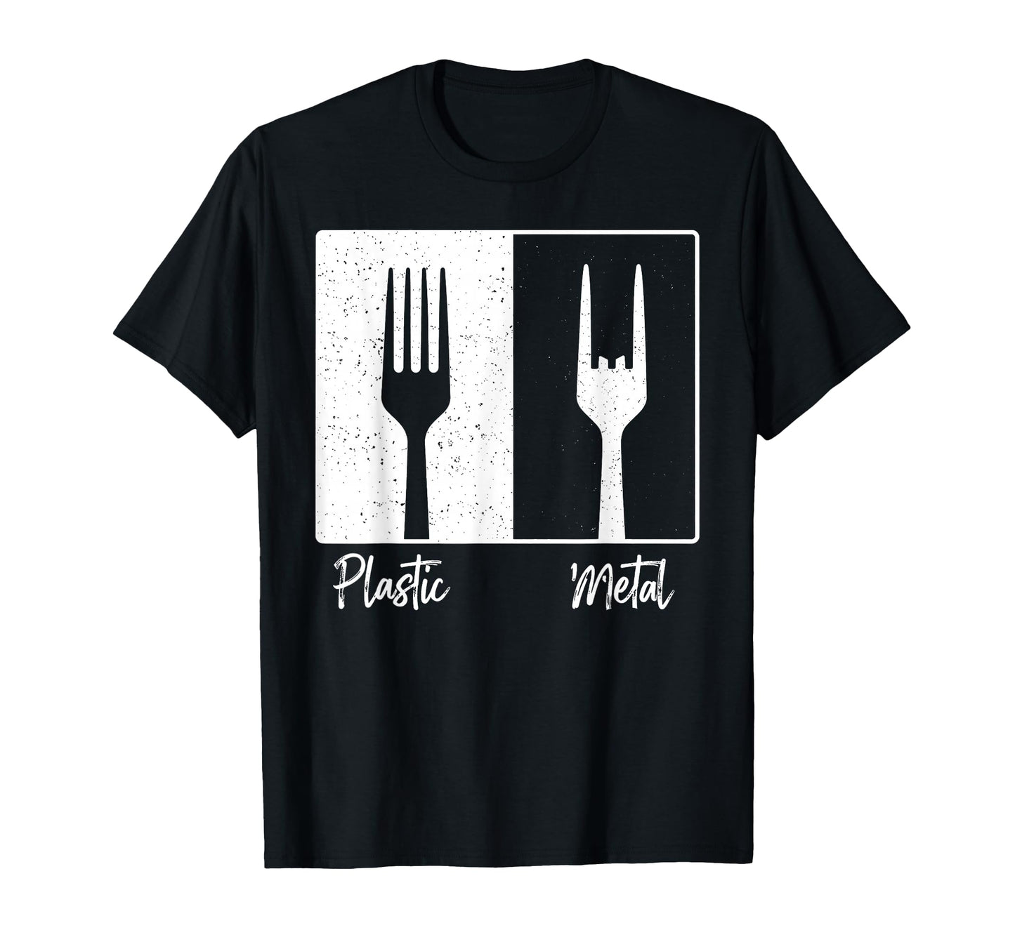 Plastic Metal Rock N Roll Rock T-Shirt - Fun Novelty Design for Adults - T-Shirt, Sweatshirt, Hoodie