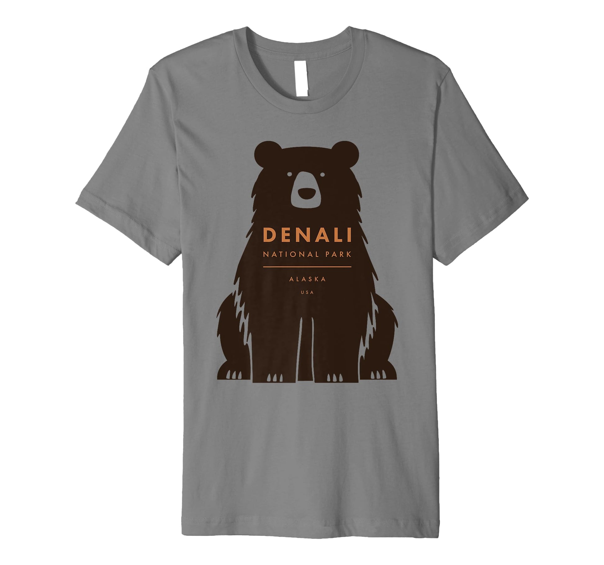 Denali National Park Alaska Bear T-Shirt - Minimalist Print Unisex - T-Shirt, Sweatshirt, Hoodie