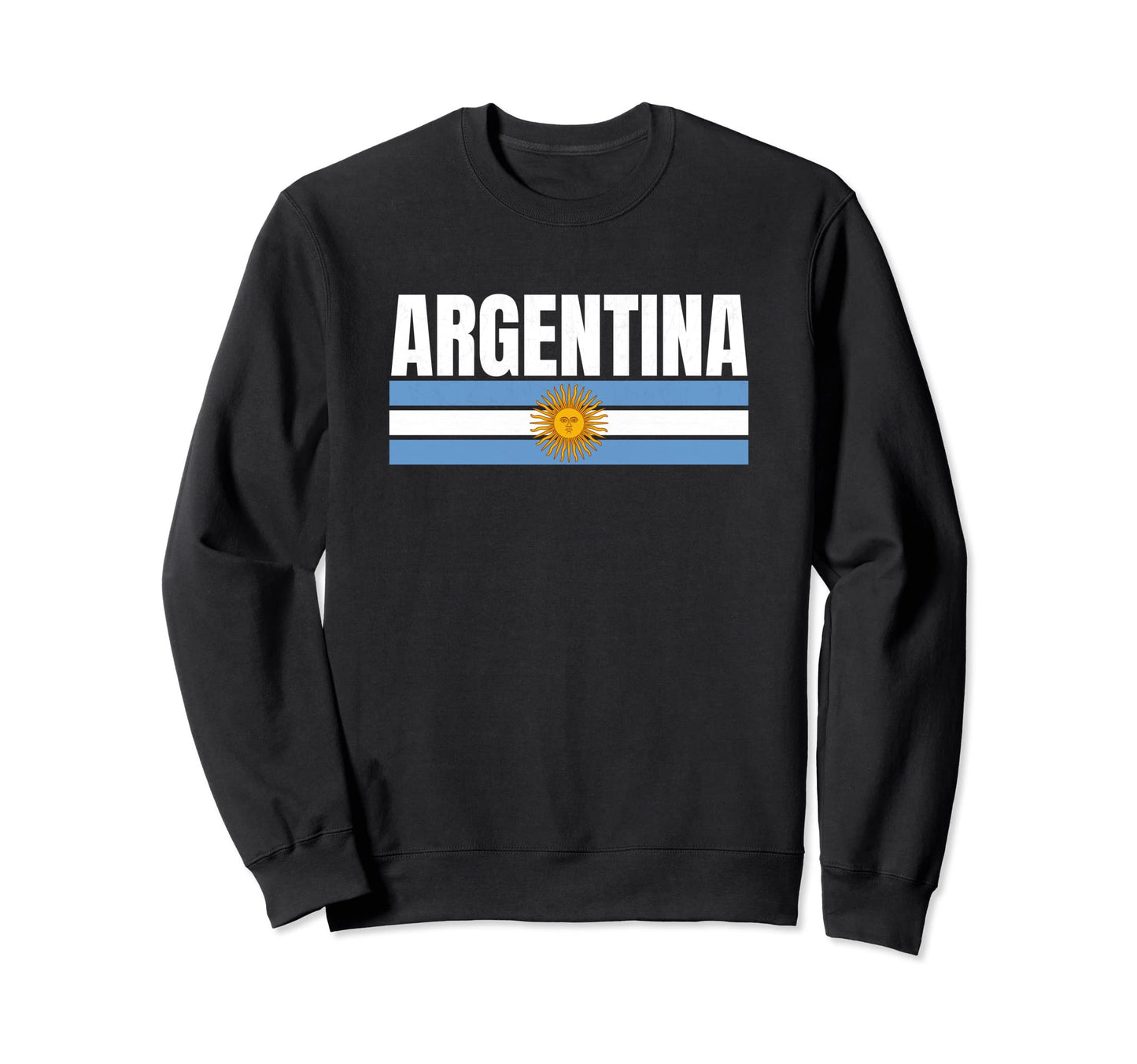 Argentina Blue White Argentinean Sweatshirt - Custom Art Print Men Women - T-Shirt, Sweatshirt, Hoodie
