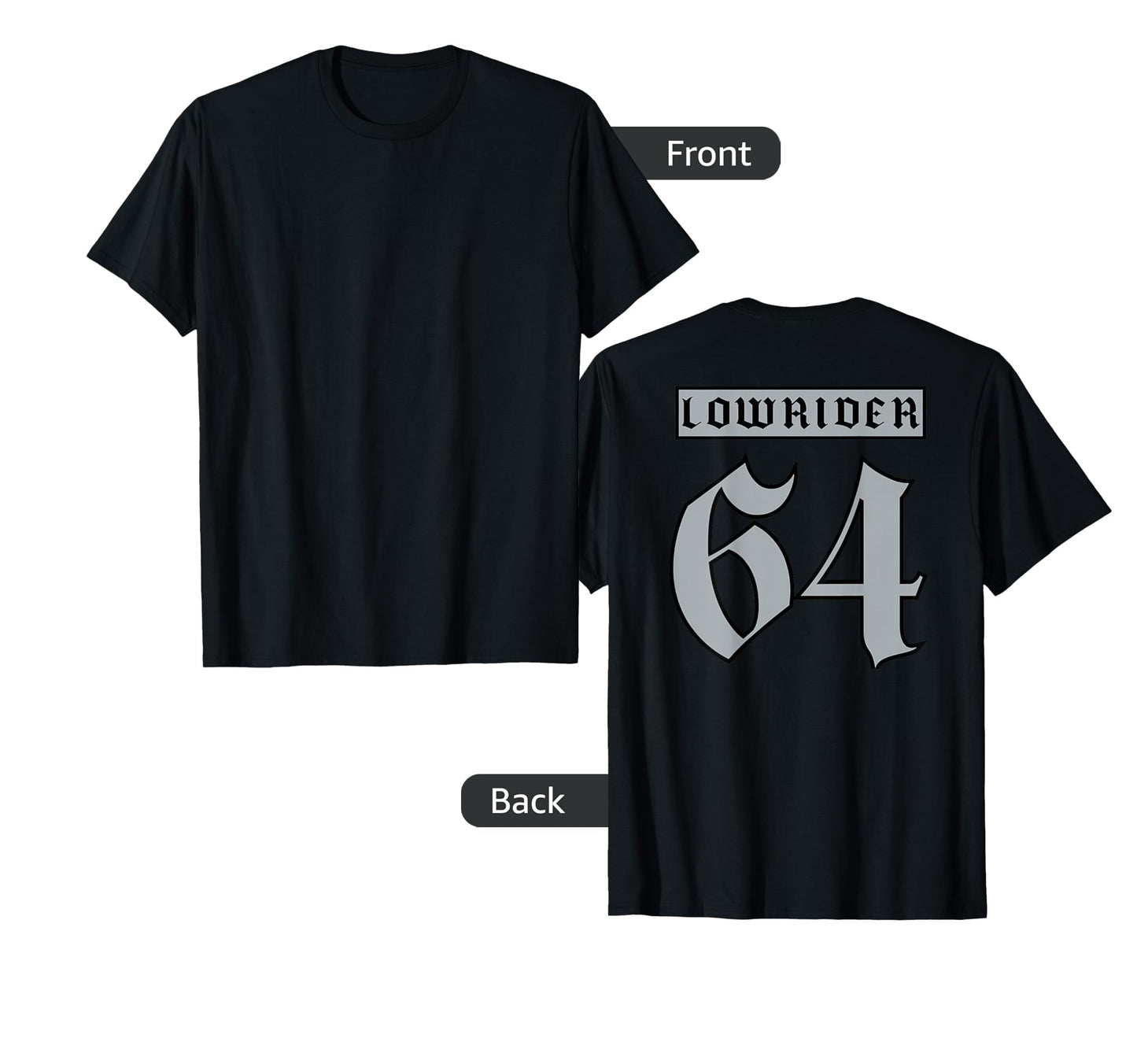Lowrider 64 Jersey Back Low Rider Car T-Shirt - Custom Art Print Men Women - T-Shirt, Sweatshirt, Hoodie