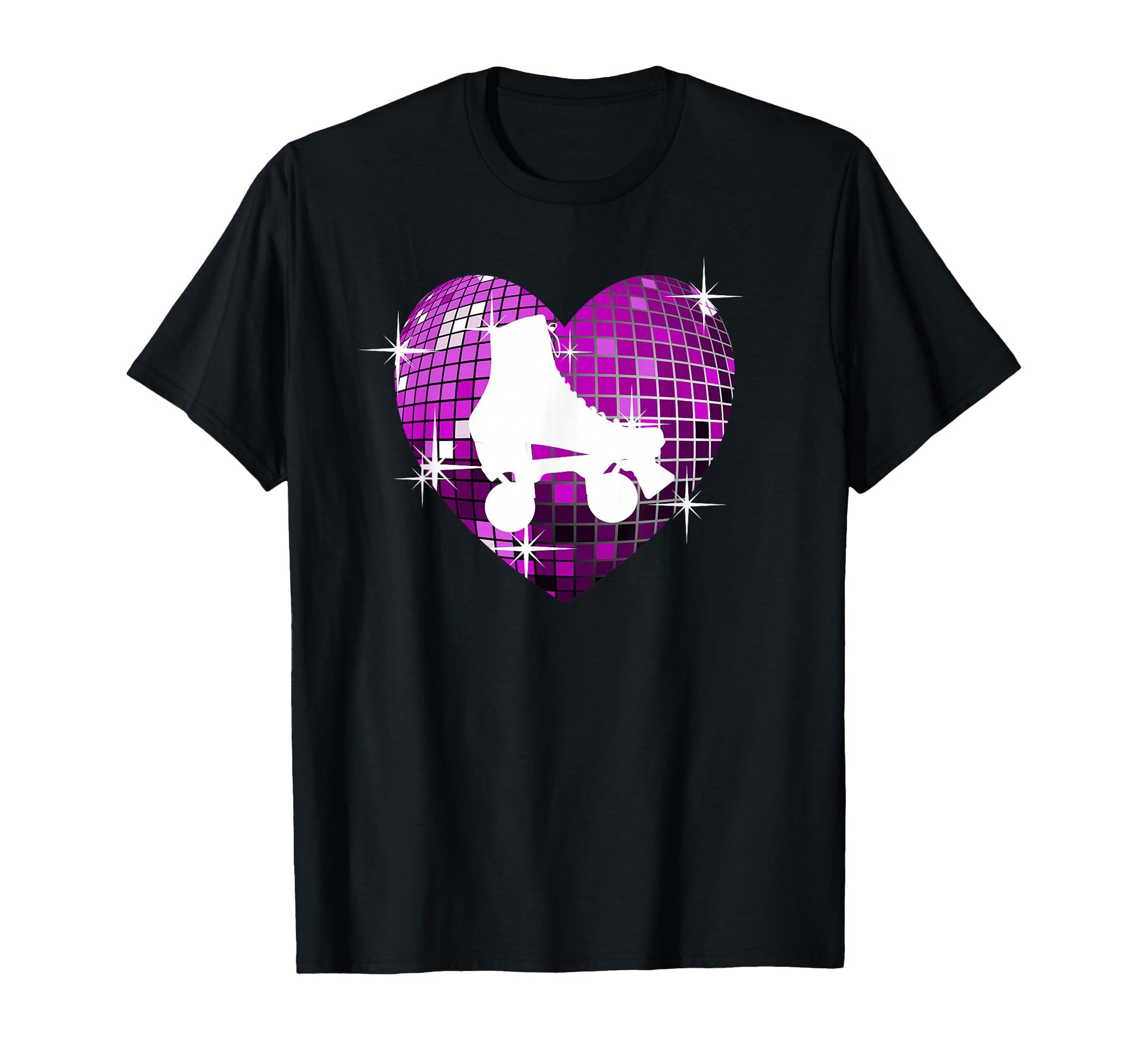 Roller Skating Skate 1970S Disco Ball T-Shirt - Unique Graphic Men Women - T-Shirt, Sweatshirt, Hoodie