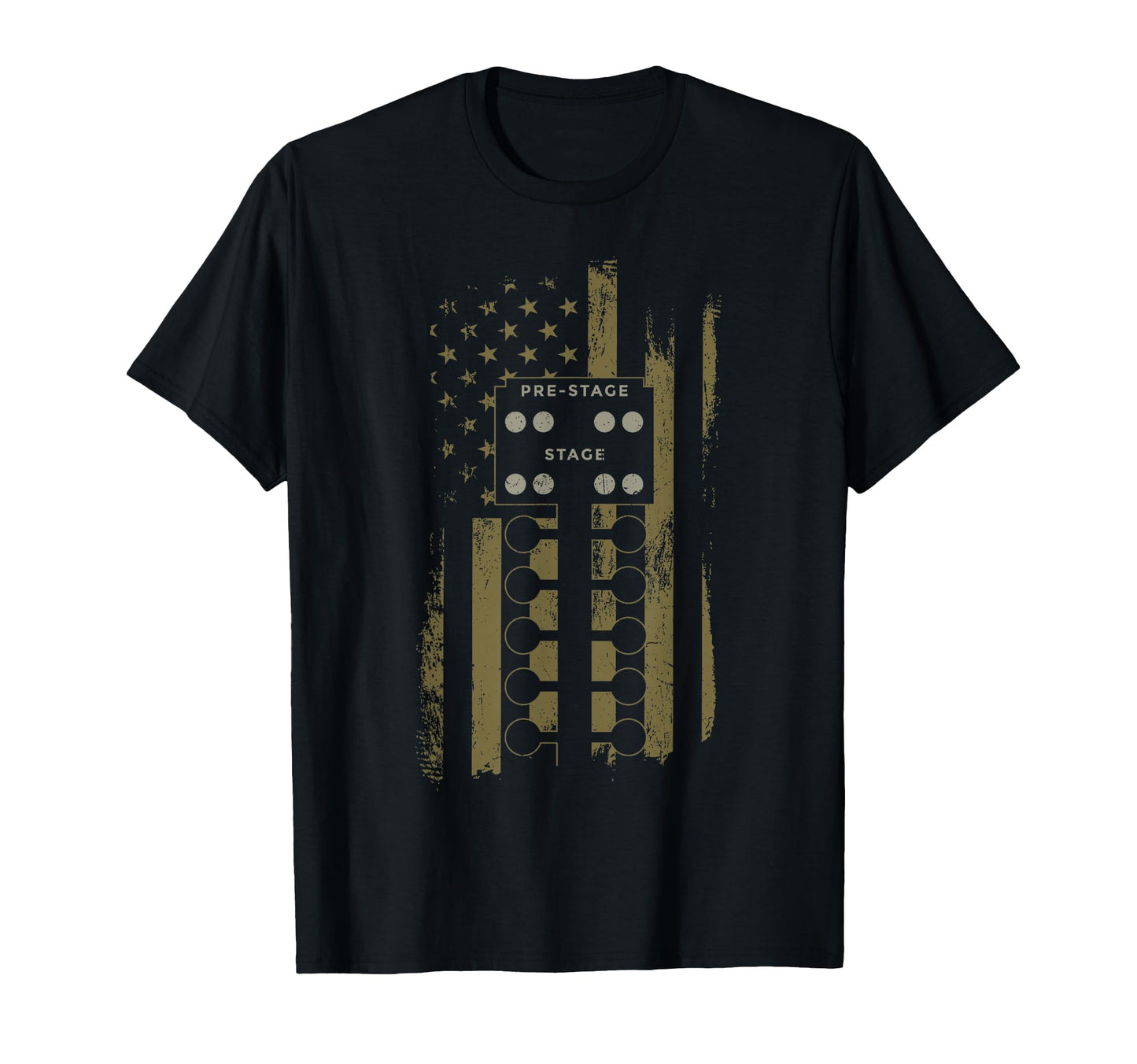 Drag Racing Race Car American Flag T-Shirt - Casual Everyday Wear Unisex - T-Shirt, Sweatshirt, Hoodie