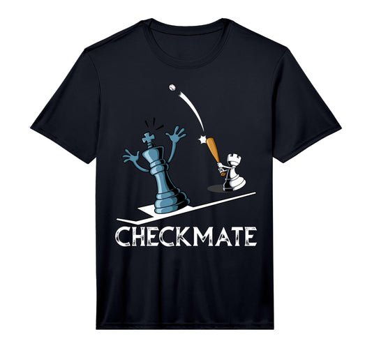 Baseball Checkmate Chess Performance T-Shirt - Fun Novelty Design Men Women - T-Shirt, Sweatshirt, Hoodie