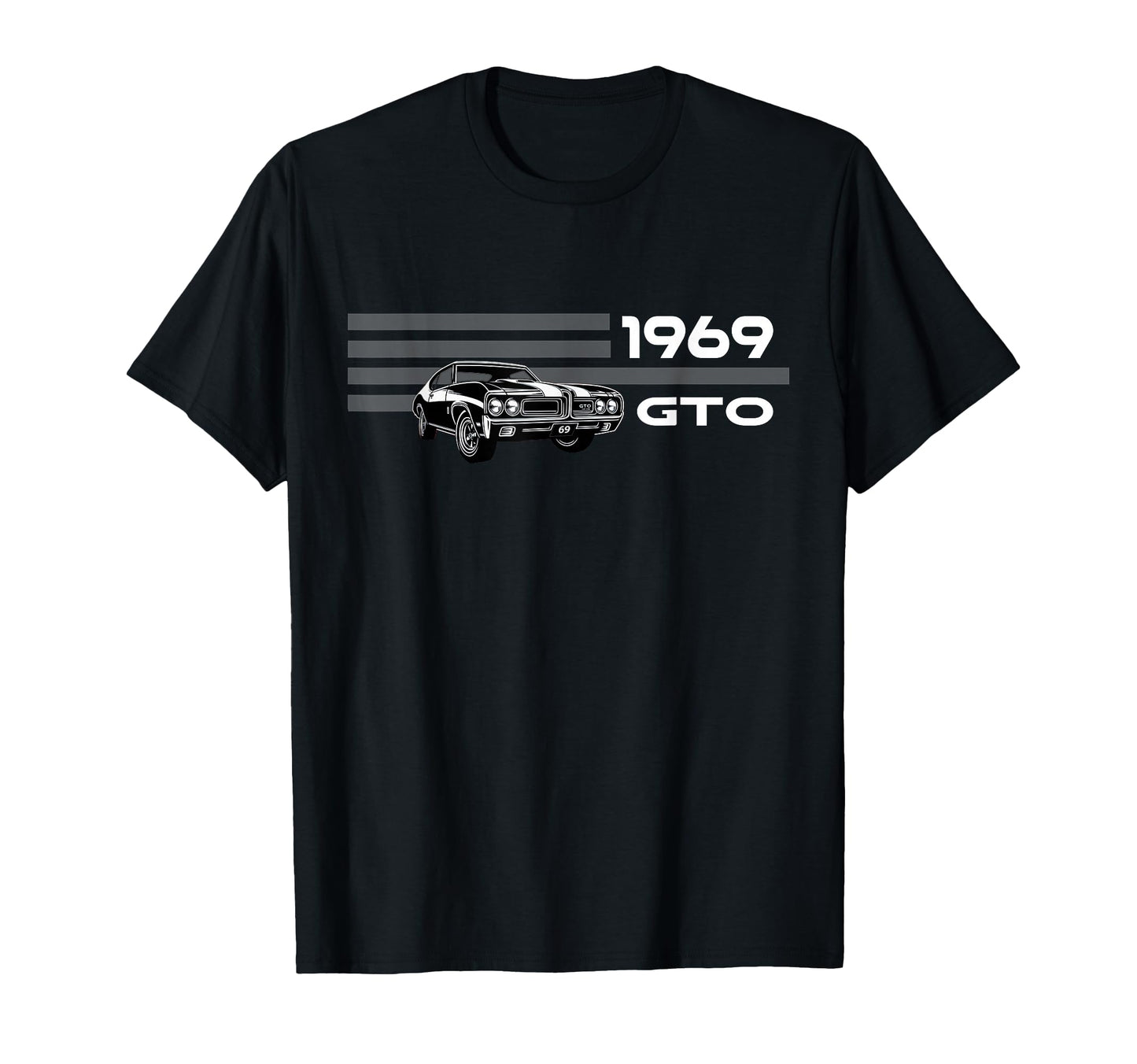 1969 Gto Cars American Muscle Car T-Shirt - Casual Everyday Wear Men Women - T-Shirt, Sweatshirt, Hoodie