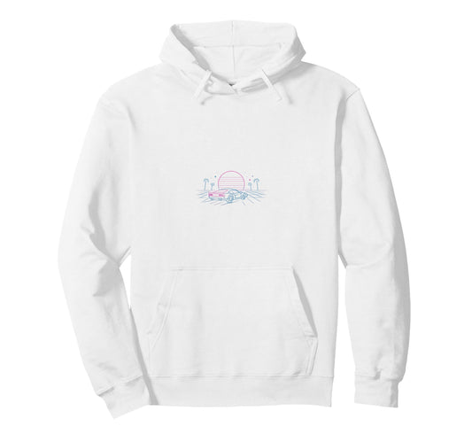 80S Synthwave Hoodie - Trendy Graphic for Adults - T-Shirt, Sweatshirt, Hoodie