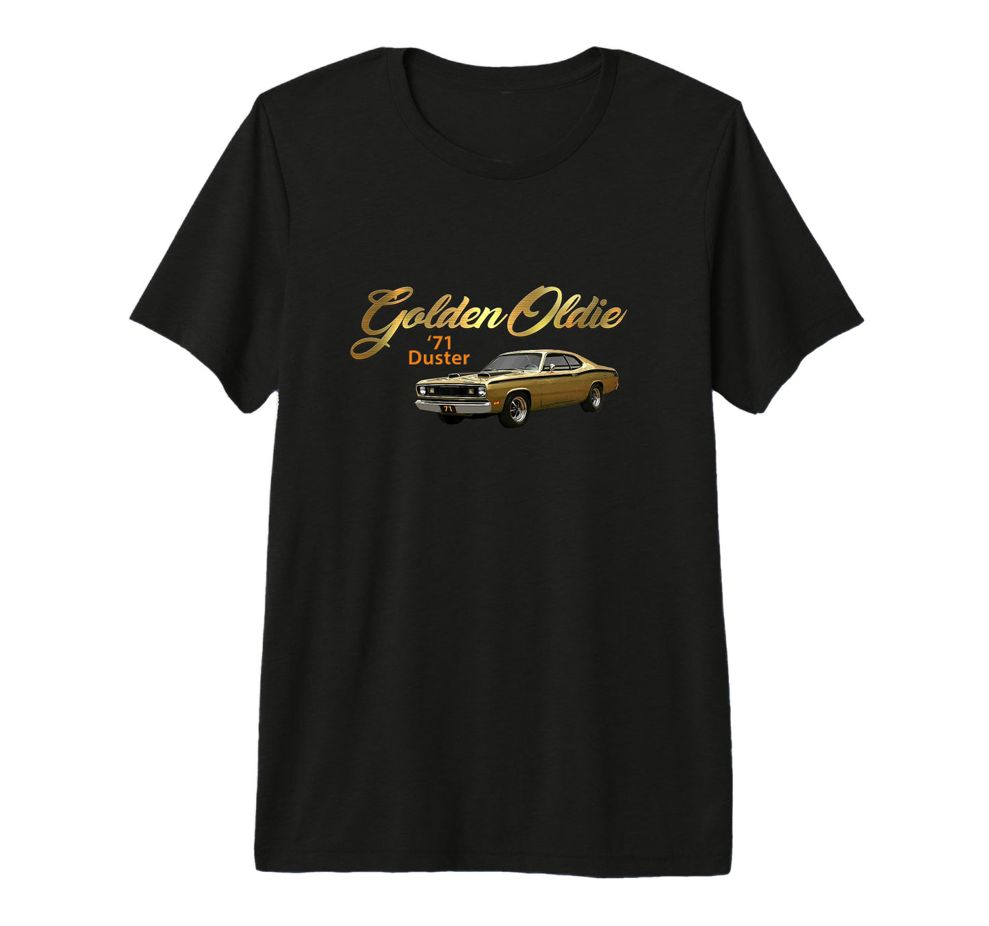 1971 Duster Car American Muscle Car T-Shirt - Casual Everyday Wear Unisex - T-Shirt, Sweatshirt, Hoodie