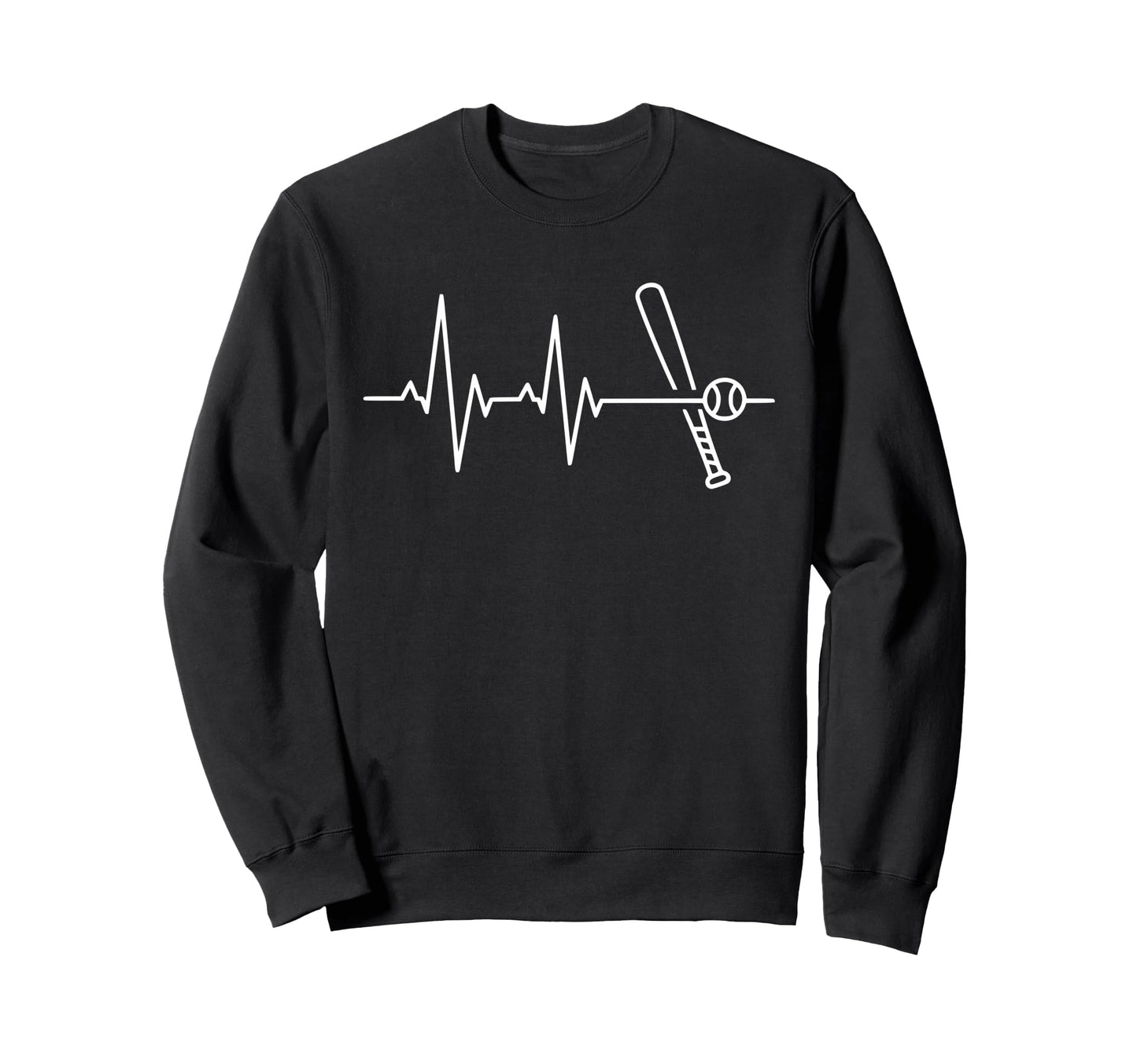 Heartbeat Baseball Sweatshirt - Streetwear Style for Adults - T-Shirt, Sweatshirt, Hoodie