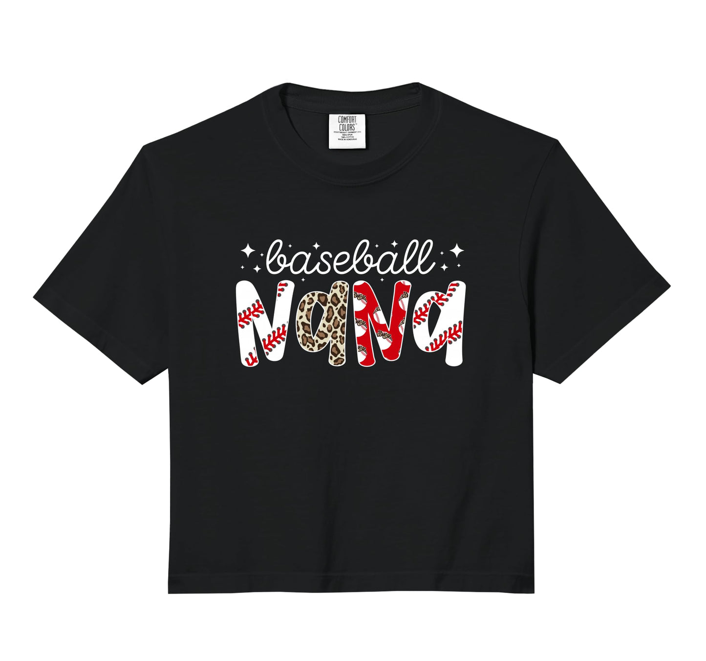 Baseball Nana Leopard Nana Baseball Sweatshirt - Graphic Print Unisex - T-Shirt, Sweatshirt, Hoodie