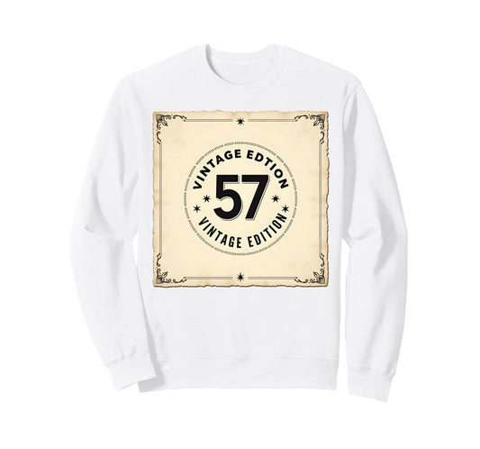57 Birthday Gift Nostalgia Sweatshirt - Fun Novelty Design Men Women - T-Shirt, Sweatshirt, Hoodie