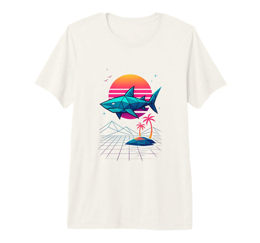 80S Synthwave Tri Blend T-Shirt - Streetwear Style Men Women - T-Shirt, Sweatshirt, Hoodie