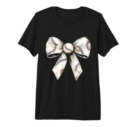 Baseball Coquette Bow Baseball Game T-Shirt - Fun Novelty Design Unisex - T-Shirt, Sweatshirt, Hoodie