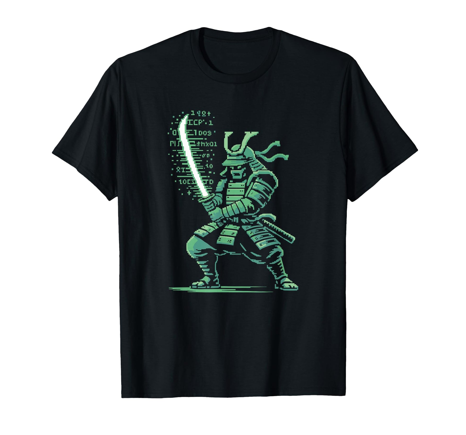 Pixel Samurai Warrior Arcade Gamer T-Shirt - Trendy Graphic for Adults - T-Shirt, Sweatshirt, Hoodie