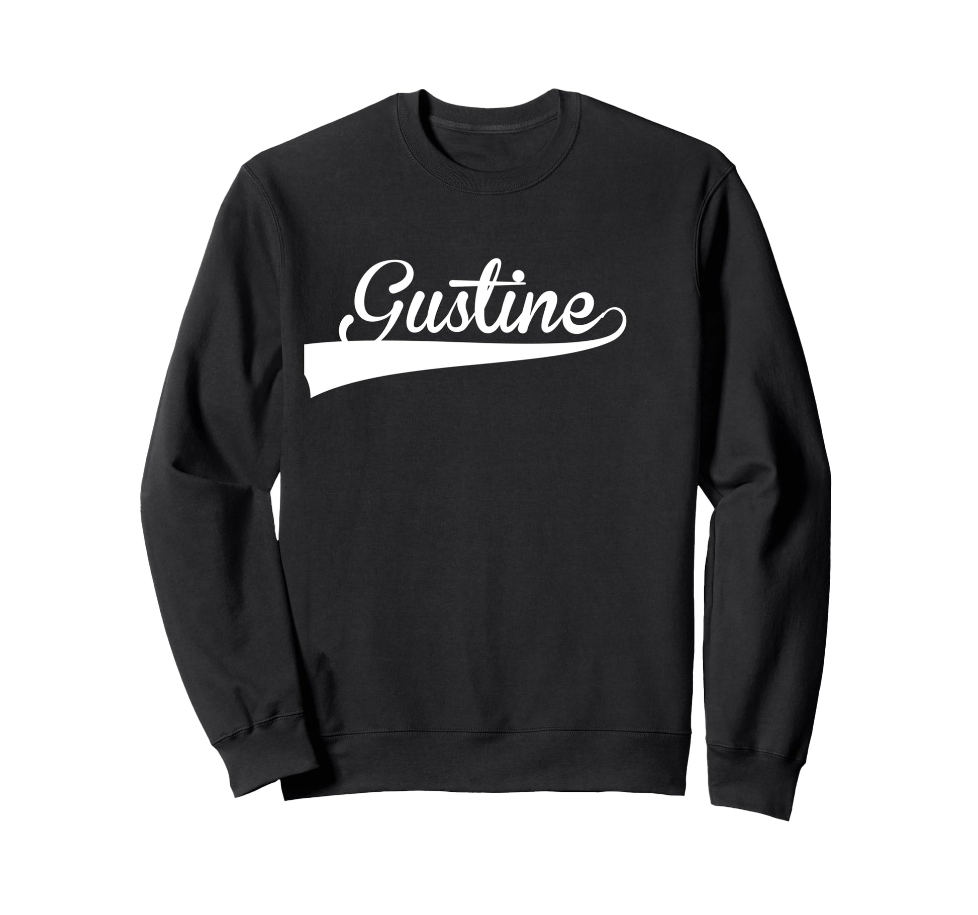 Gustine Baseball Font Sweatshirt - Minimalist Print Men Women - T-Shirt, Sweatshirt, Hoodie