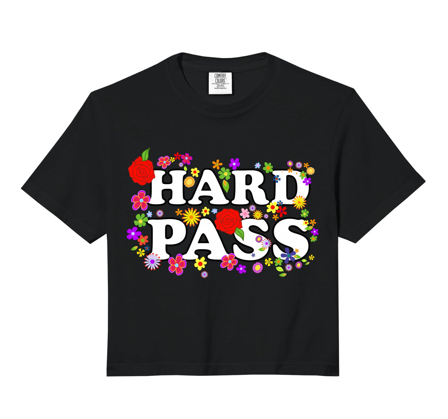 Hard Pass Floral Feminist Baseball Hoodie - Fun Novelty Design Unisex - T-Shirt, Sweatshirt, Hoodie