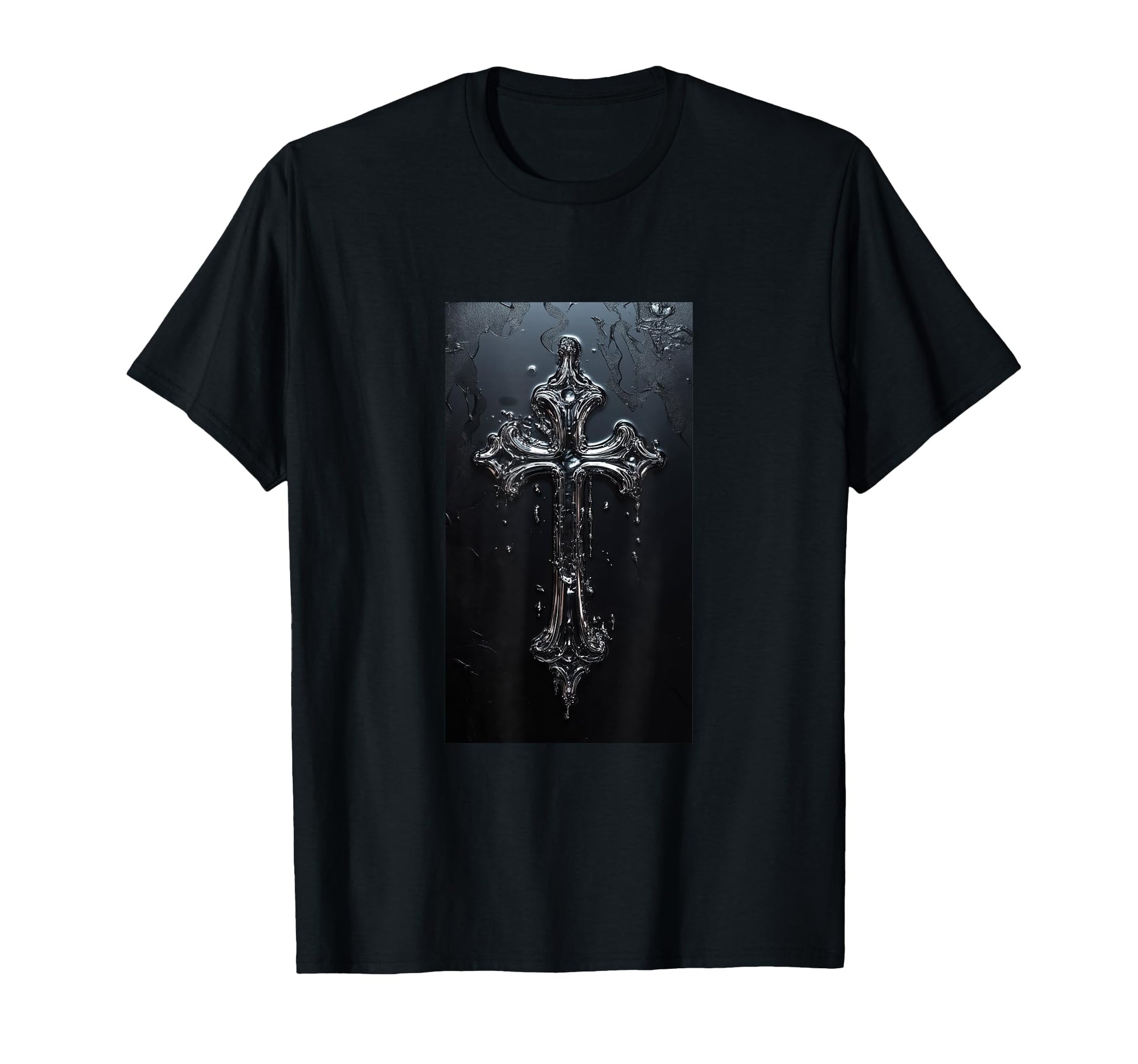 Gothic Cross Grunge Aesthetic Y2K Goth T-Shirt - Trendy Graphic Unisex - T-Shirt, Sweatshirt, Hoodie
