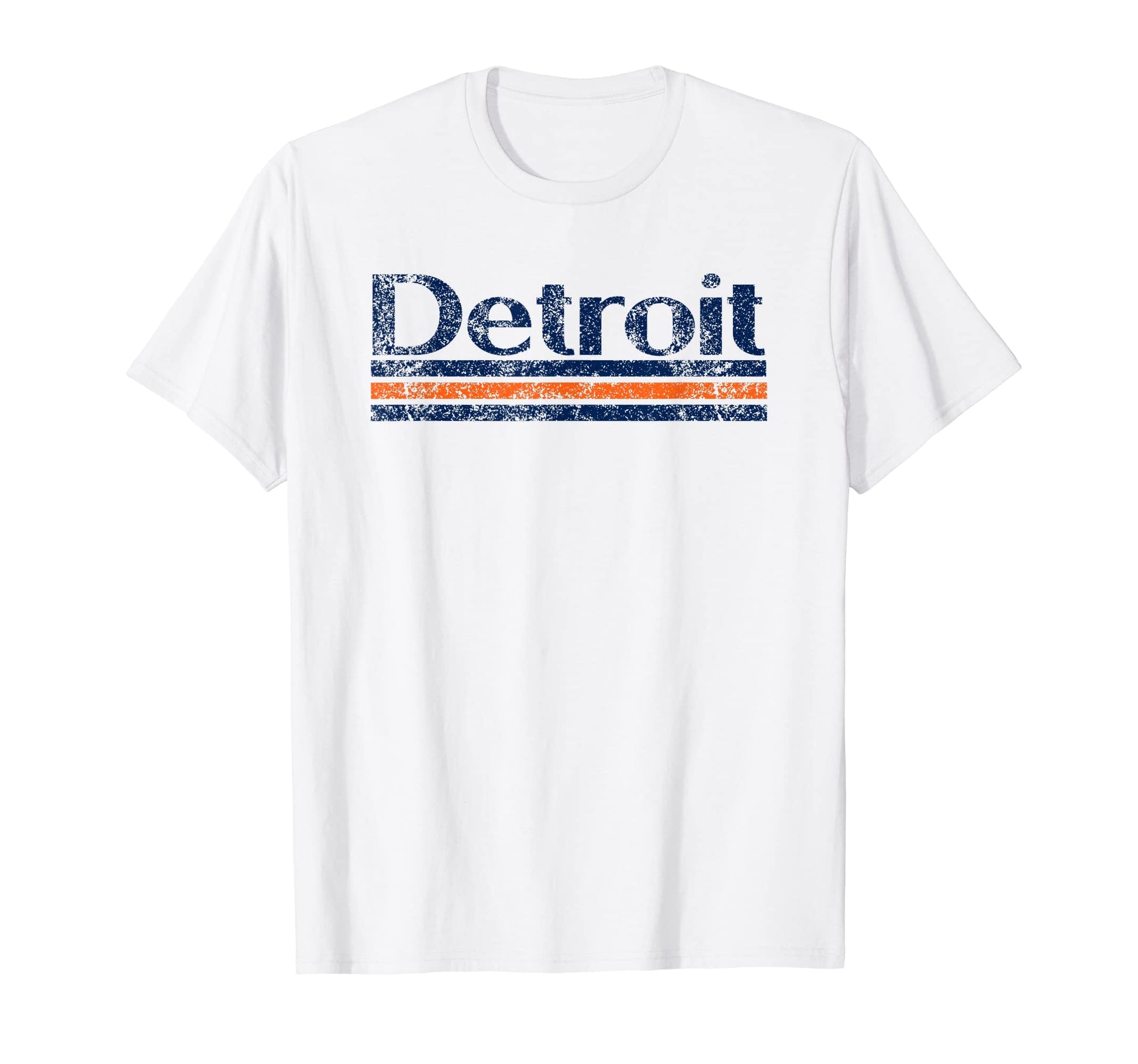 Detroit Michigan Weathered Stripe T-Shirt - Fun Novelty Design Unisex - T-Shirt, Sweatshirt, Hoodie