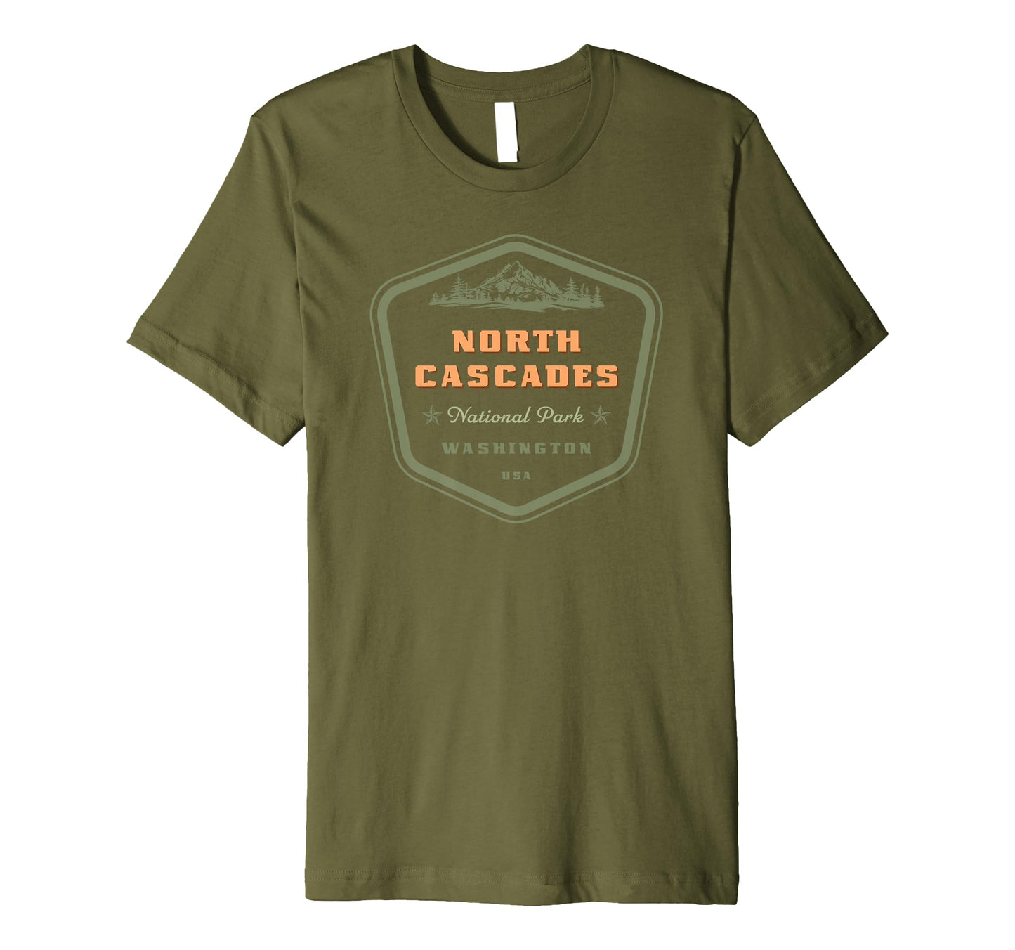 North Cascades National Park T-Shirt - Fun Novelty Design Men Women - T-Shirt, Sweatshirt, Hoodie