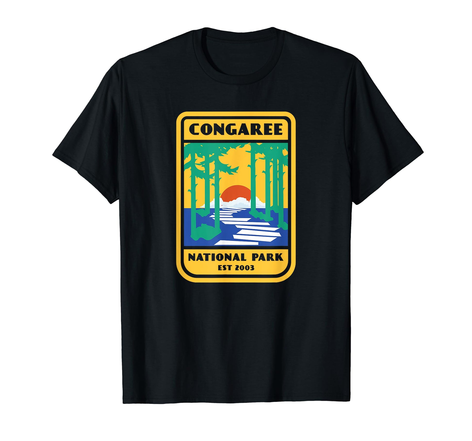 Congaree National Park Badge T-Shirt - Aesthetic Graphic Men Women - T-Shirt, Sweatshirt, Hoodie